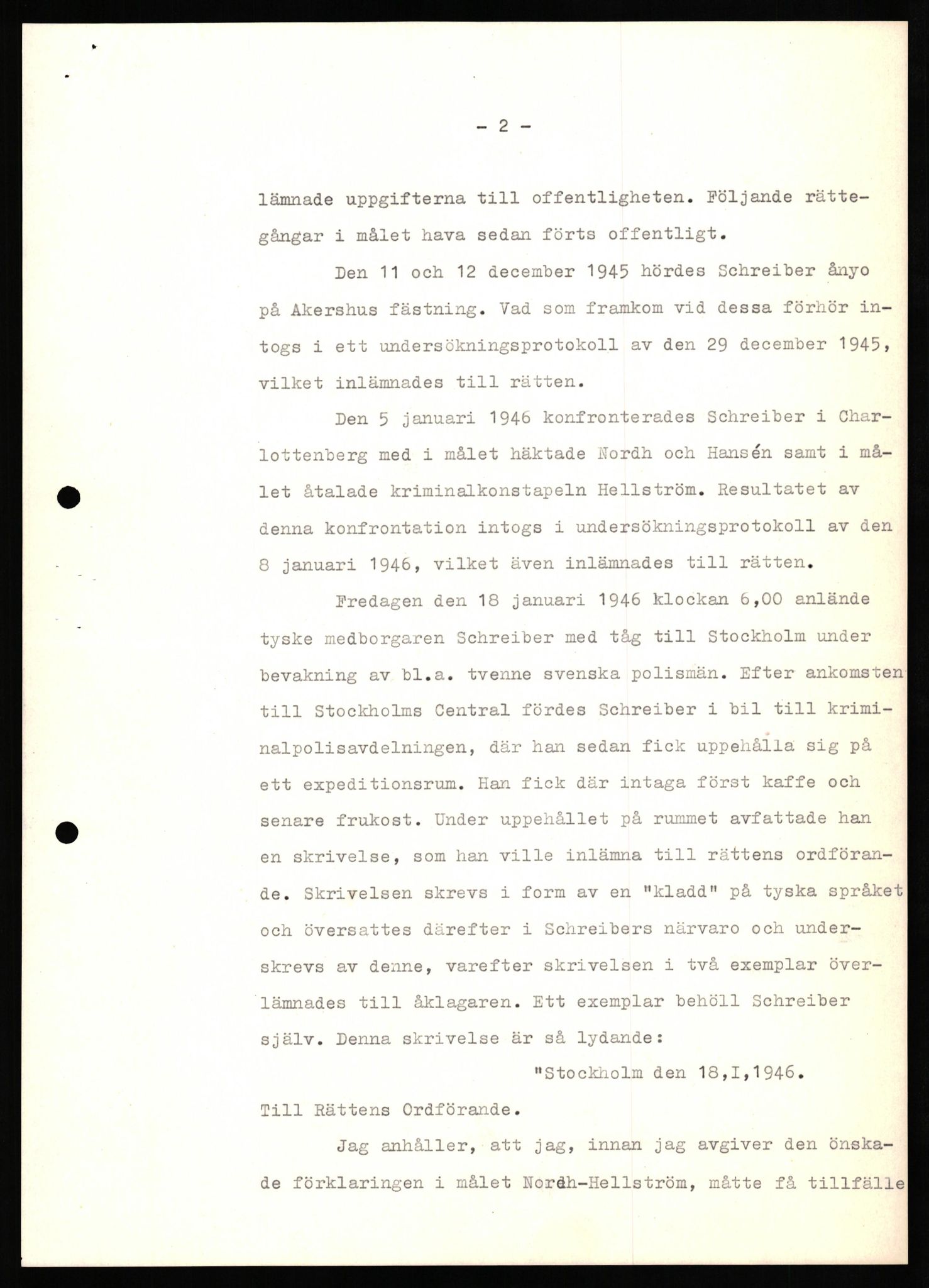 Forsvaret, Forsvarets overkommando II, RA/RAFA-3915/D/Db/L0030: CI Questionaires. Tyske okkupasjonsstyrker i Norge. Tyskere., 1945-1946, s. 236