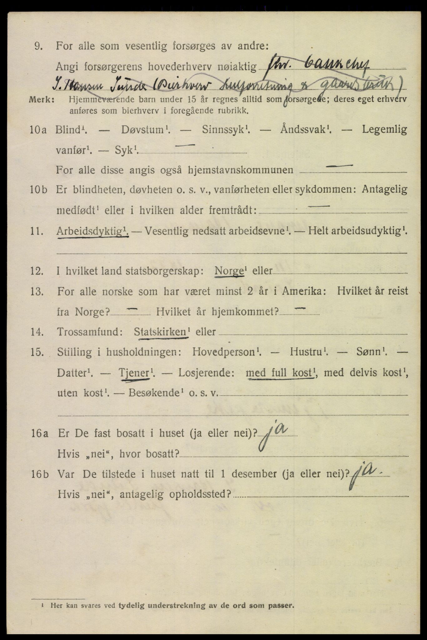 SAK, Folketelling 1920 for 1004 Flekkefjord kjøpstad, 1920, s. 2051