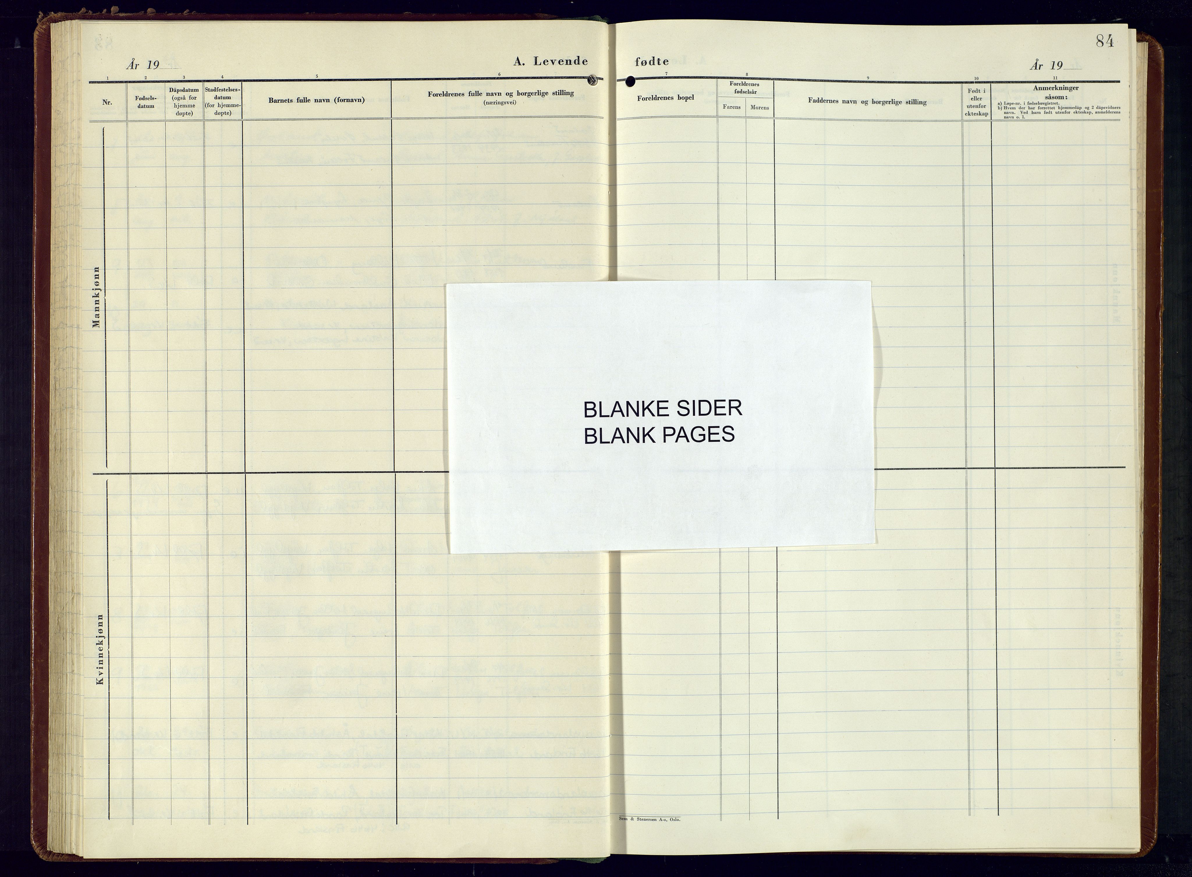 Bjelland sokneprestkontor, AV/SAK-1111-0005/F/Fa/Fab/L0006: Ministerialbok nr. A-6, 1952-1988