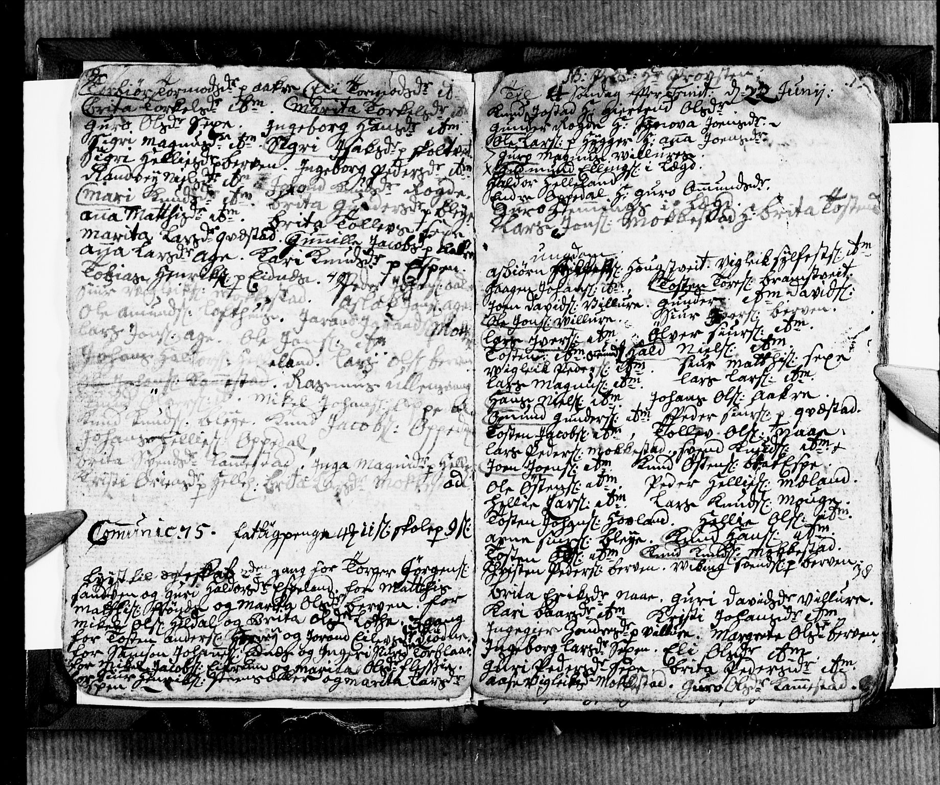 Ullensvang sokneprestembete, SAB/A-78701/H/Hab: Klokkerbok nr. B 2, 1766-1768, s. 18-19