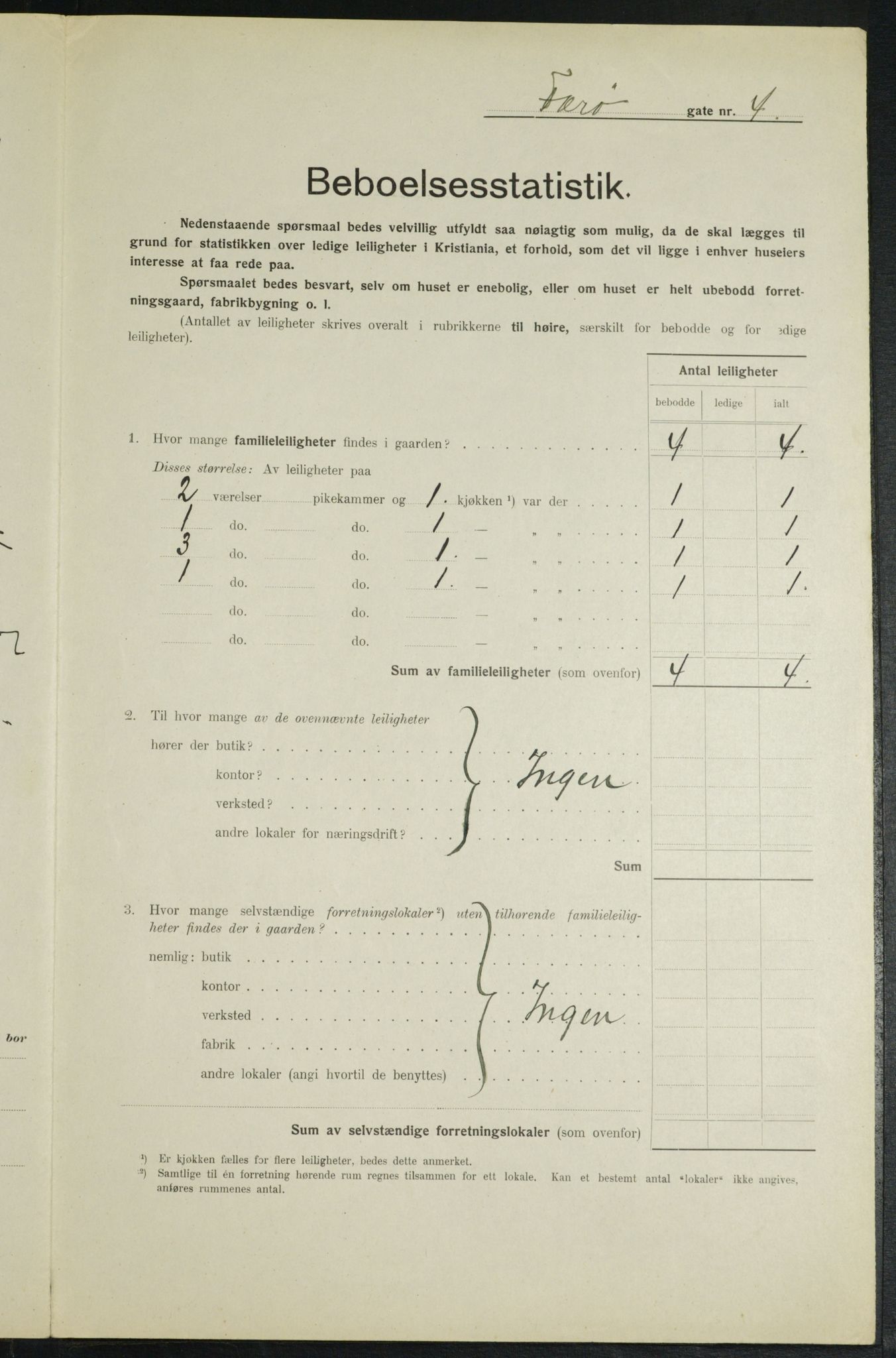 OBA, Kommunal folketelling 1.2.1914 for Kristiania, 1914, s. 2652