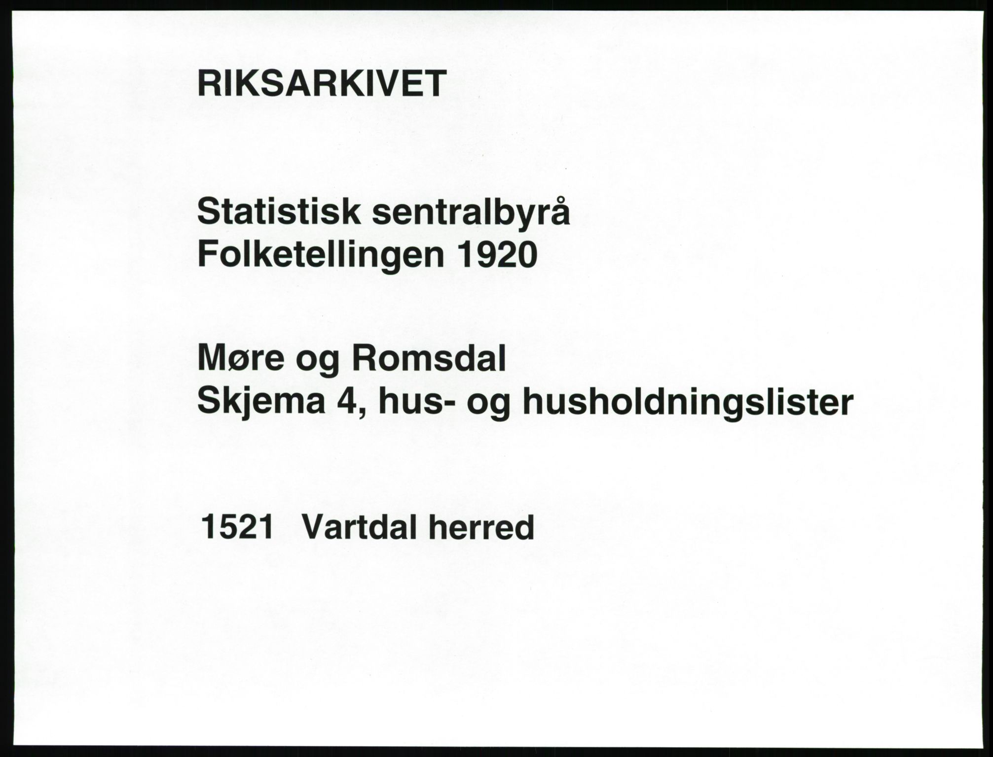 SAT, Folketelling 1920 for 1521 Vartdal herred, 1920, s. 21