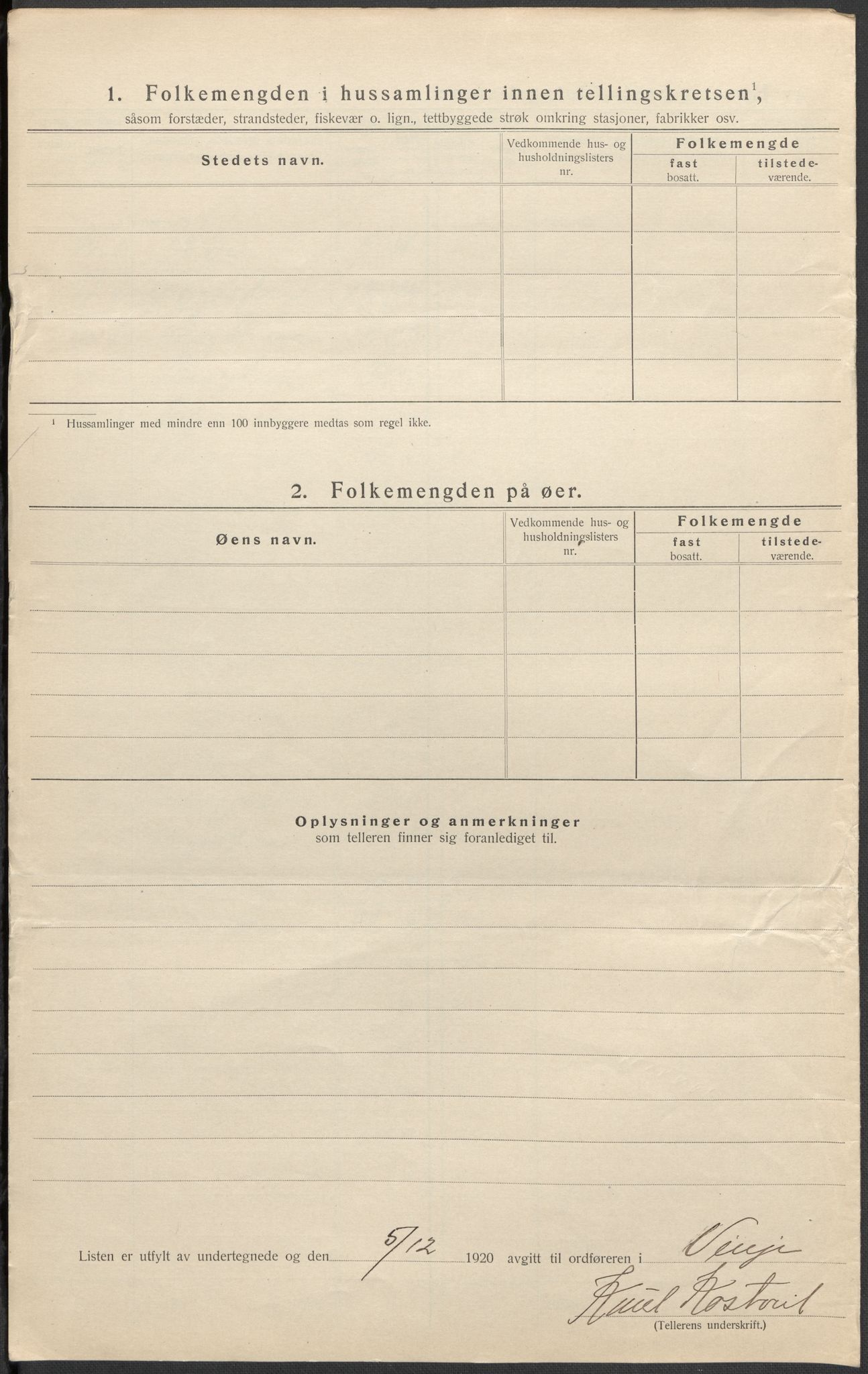 SAKO, Folketelling 1920 for 0834 Vinje herred, 1920, s. 27