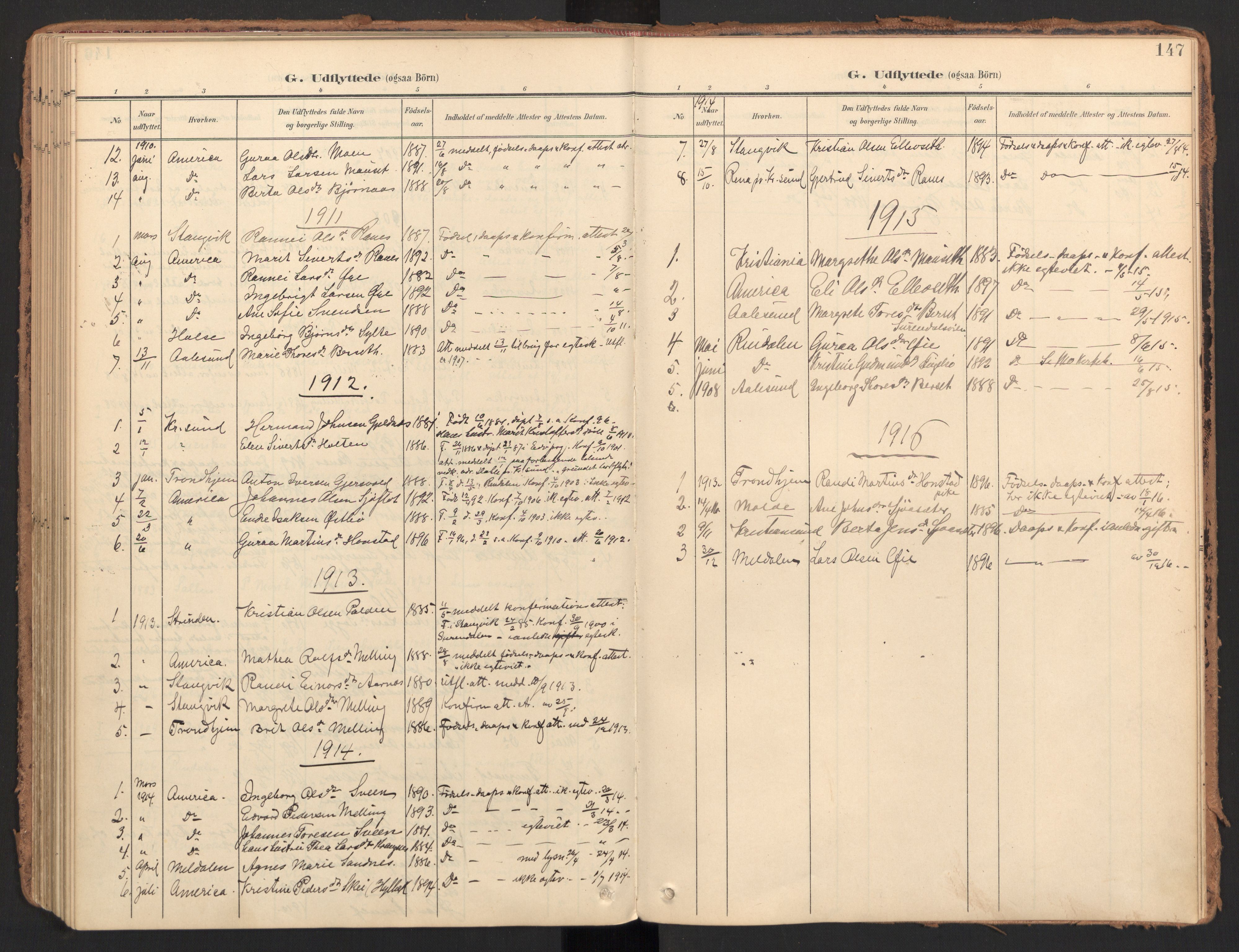 Ministerialprotokoller, klokkerbøker og fødselsregistre - Møre og Romsdal, SAT/A-1454/596/L1057: Ministerialbok nr. 596A02, 1900-1917, s. 147