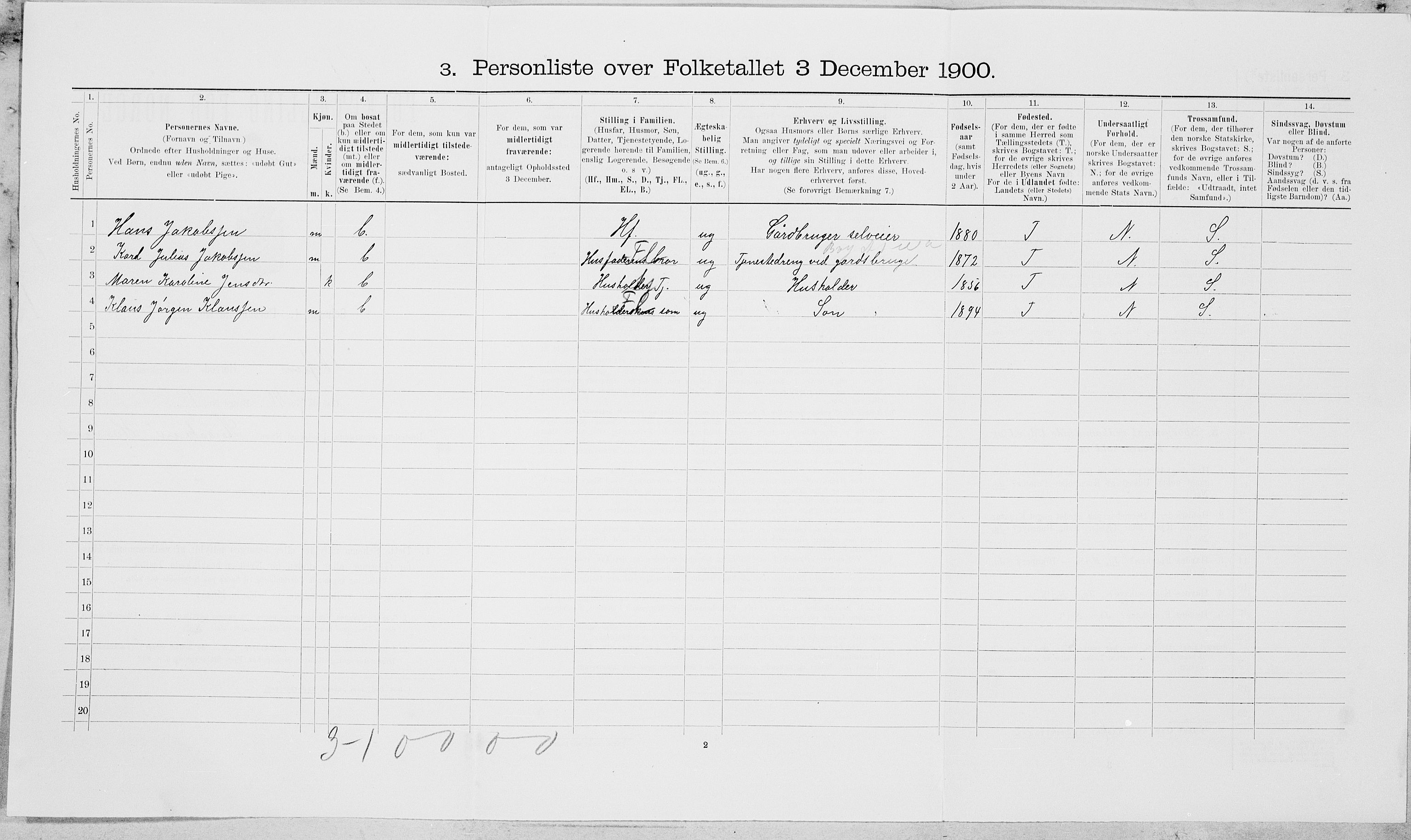 SAT, Folketelling 1900 for 1824 Vefsn herred, 1900, s. 602