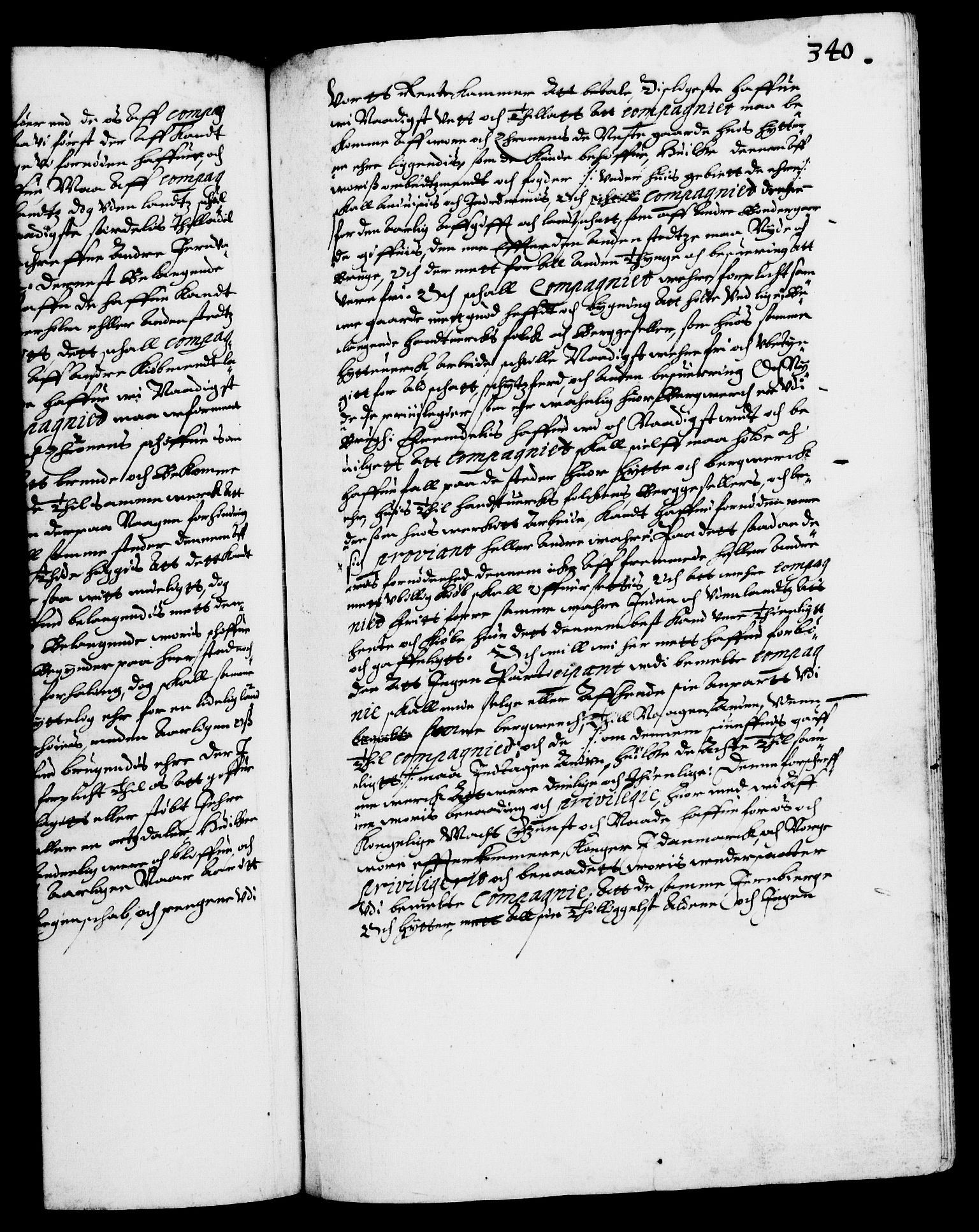 Danske Kanselli 1572-1799, RA/EA-3023/F/Fc/Fca/Fcaa/L0004: Norske registre (mikrofilm), 1617-1630, s. 340a