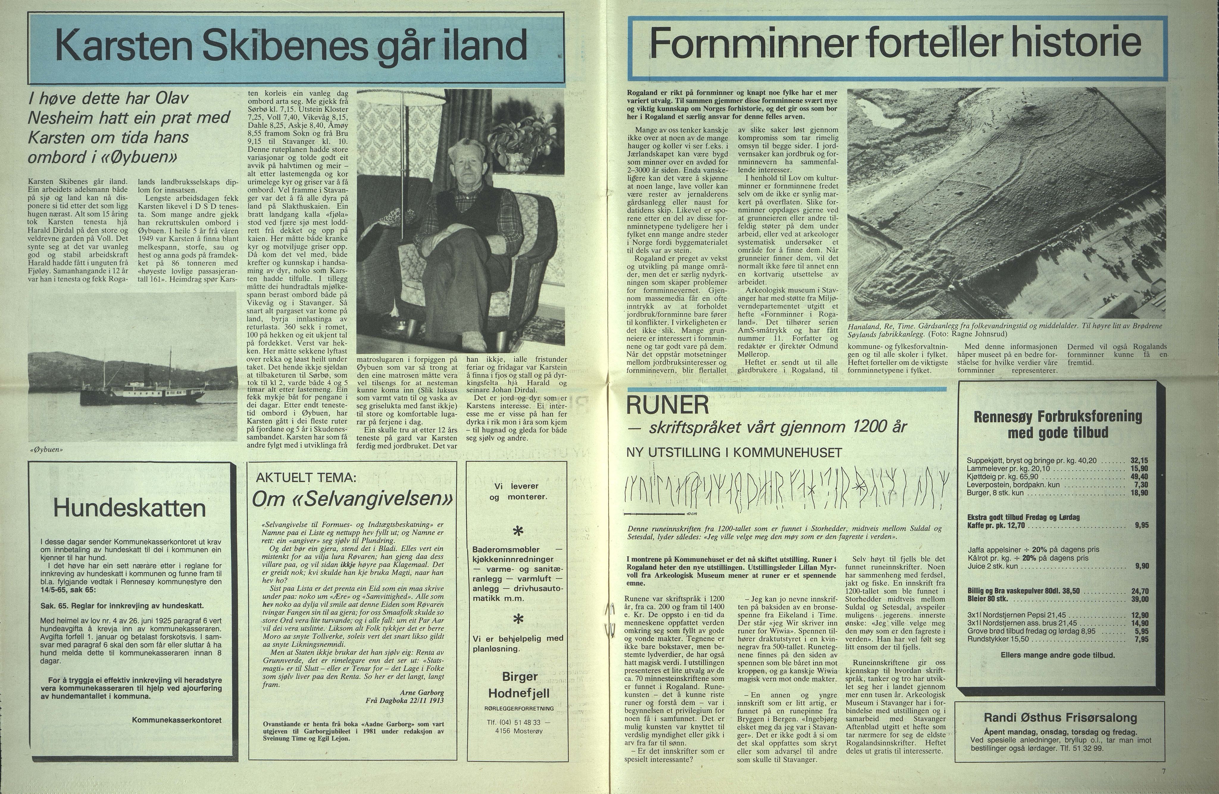 Rennesøy kommune. Heimdrag, lokalavis, BYST/A-0750/X/Xa/L0005: Heimdrag 1983, 1983