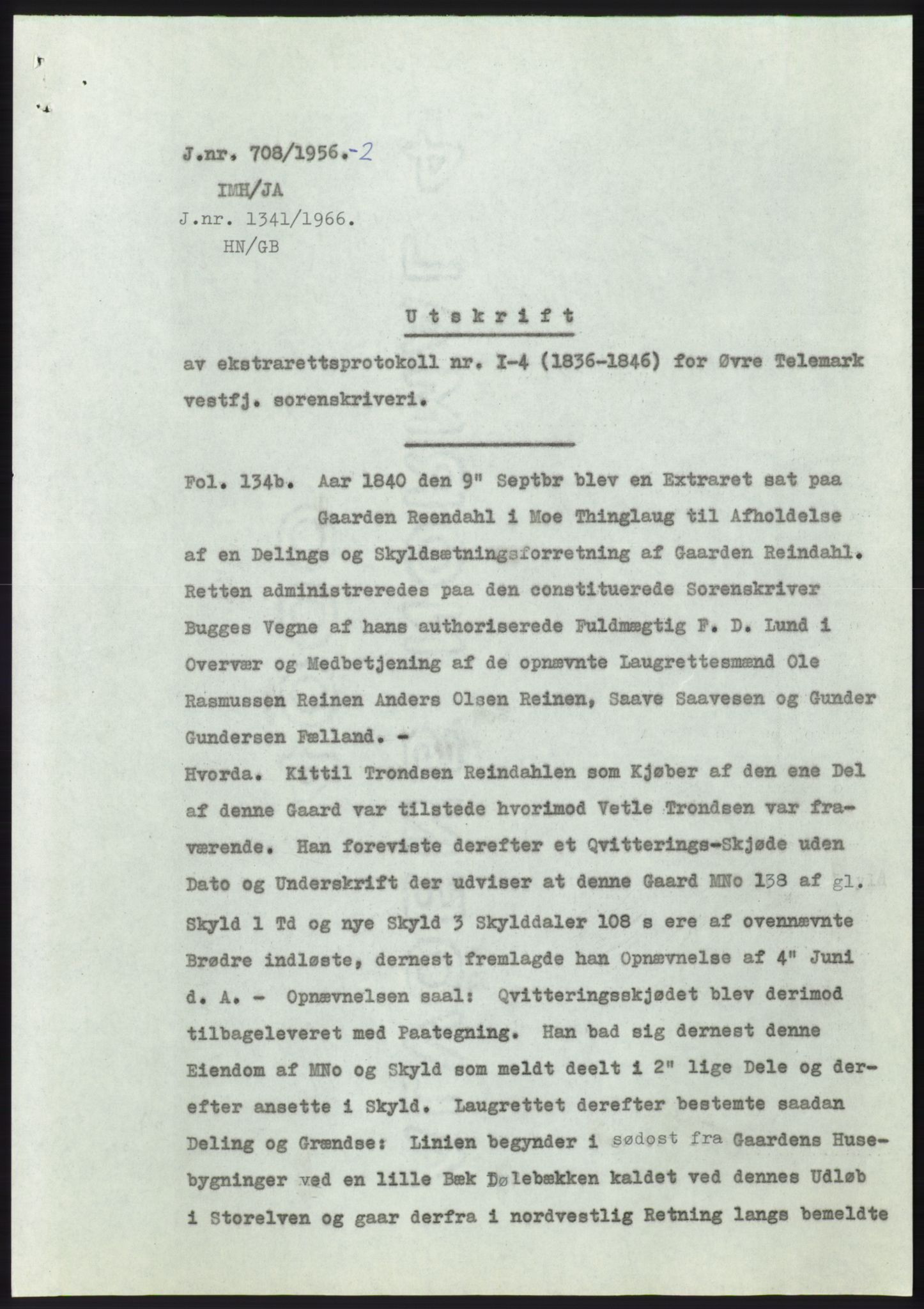 Statsarkivet i Kongsberg, SAKO/A-0001, 1956, s. 288