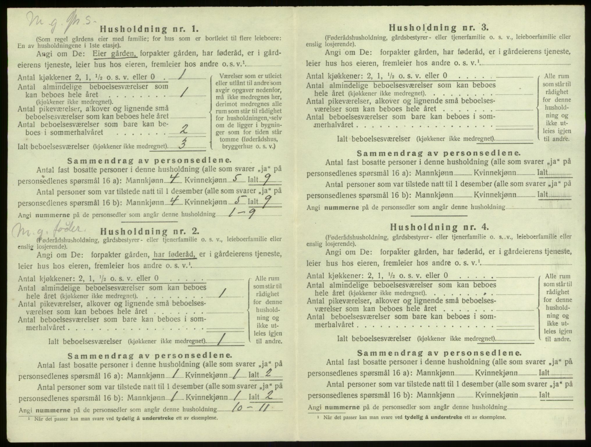 SAB, Folketelling 1920 for 1261 Manger herred, 1920, s. 521