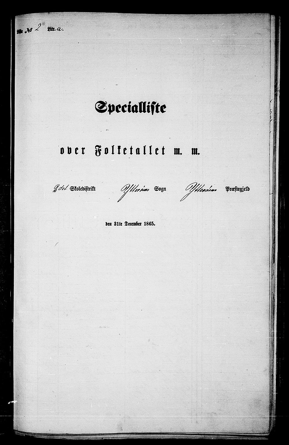 RA, Folketelling 1865 for 1722P Ytterøy prestegjeld, 1865, s. 40