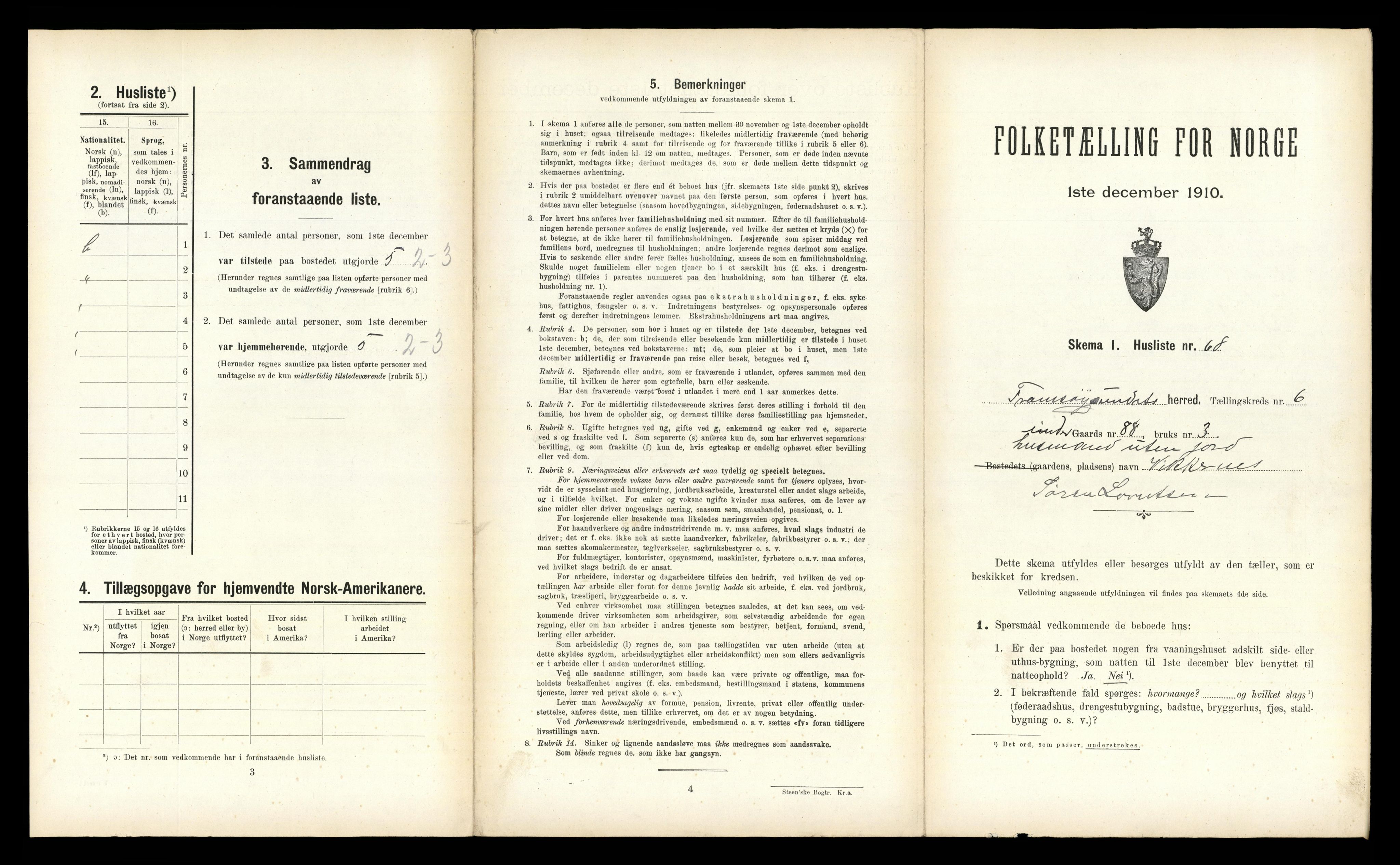 RA, Folketelling 1910 for 1934 Tromsøysund herred, 1910, s. 1319