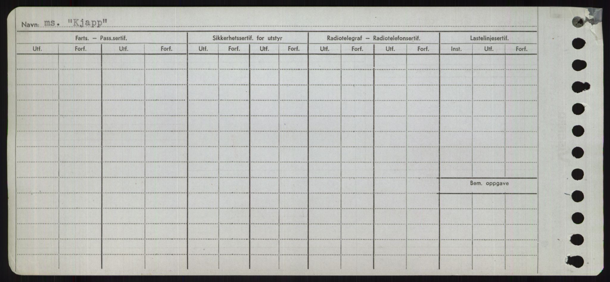 Sjøfartsdirektoratet med forløpere, Skipsmålingen, RA/S-1627/H/Ha/L0003/0001: Fartøy, Hilm-Mar / Fartøy, Hilm-Kol, s. 764