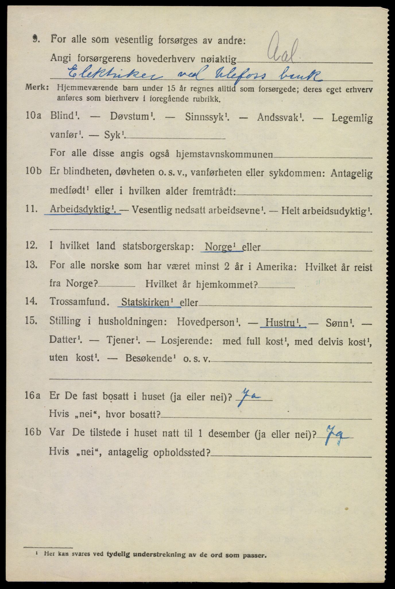 SAKO, Folketelling 1920 for 0819 Holla herred, 1920, s. 4466