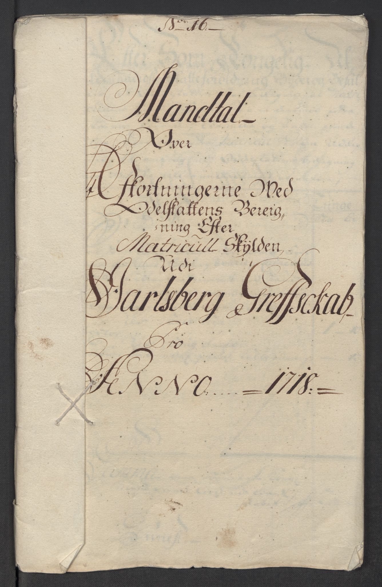 Rentekammeret inntil 1814, Reviderte regnskaper, Fogderegnskap, AV/RA-EA-4092/R32/L1882: Fogderegnskap Jarlsberg grevskap, 1718, s. 411