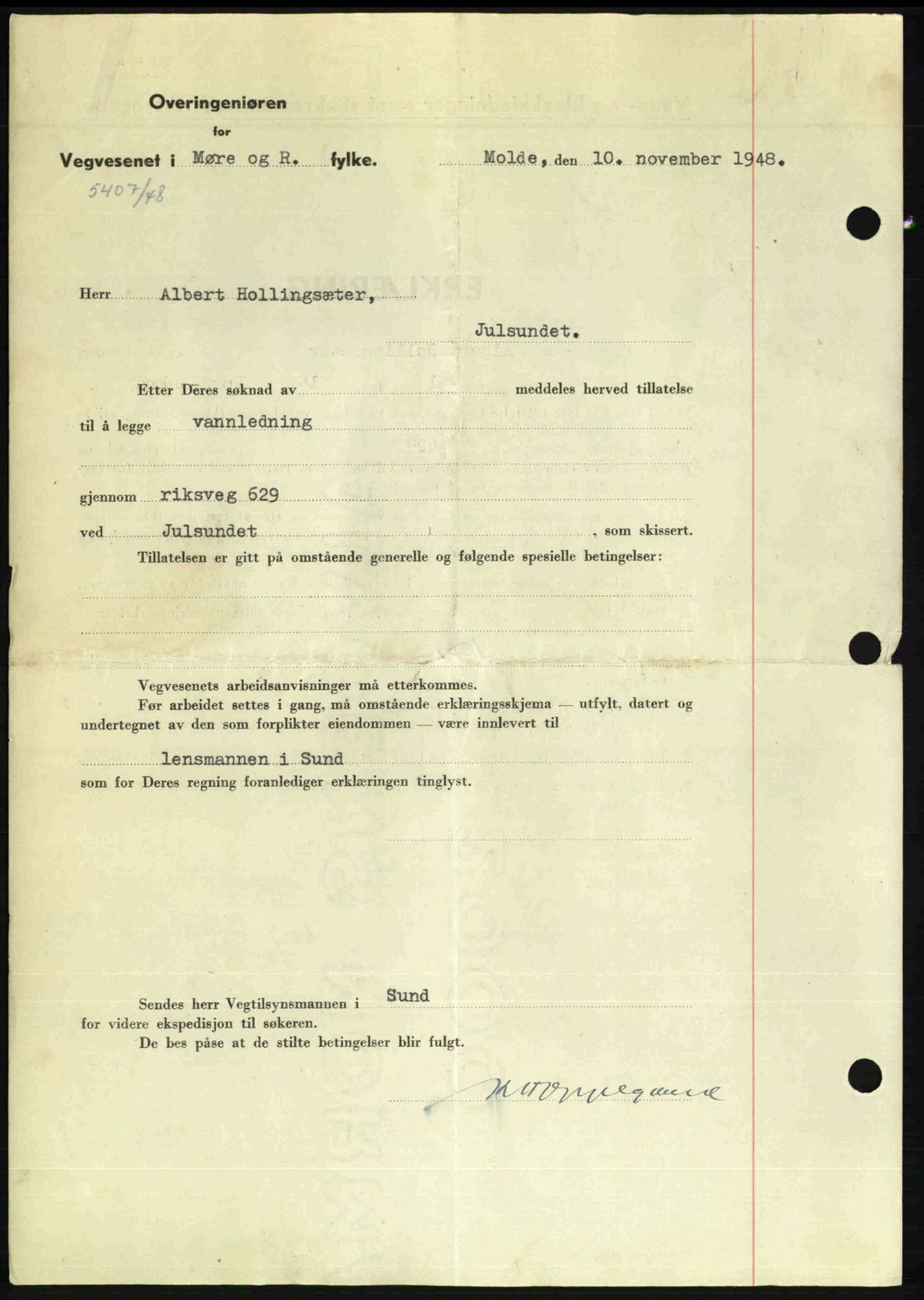 Romsdal sorenskriveri, AV/SAT-A-4149/1/2/2C: Pantebok nr. A28, 1948-1949, Dagboknr: 278/1949