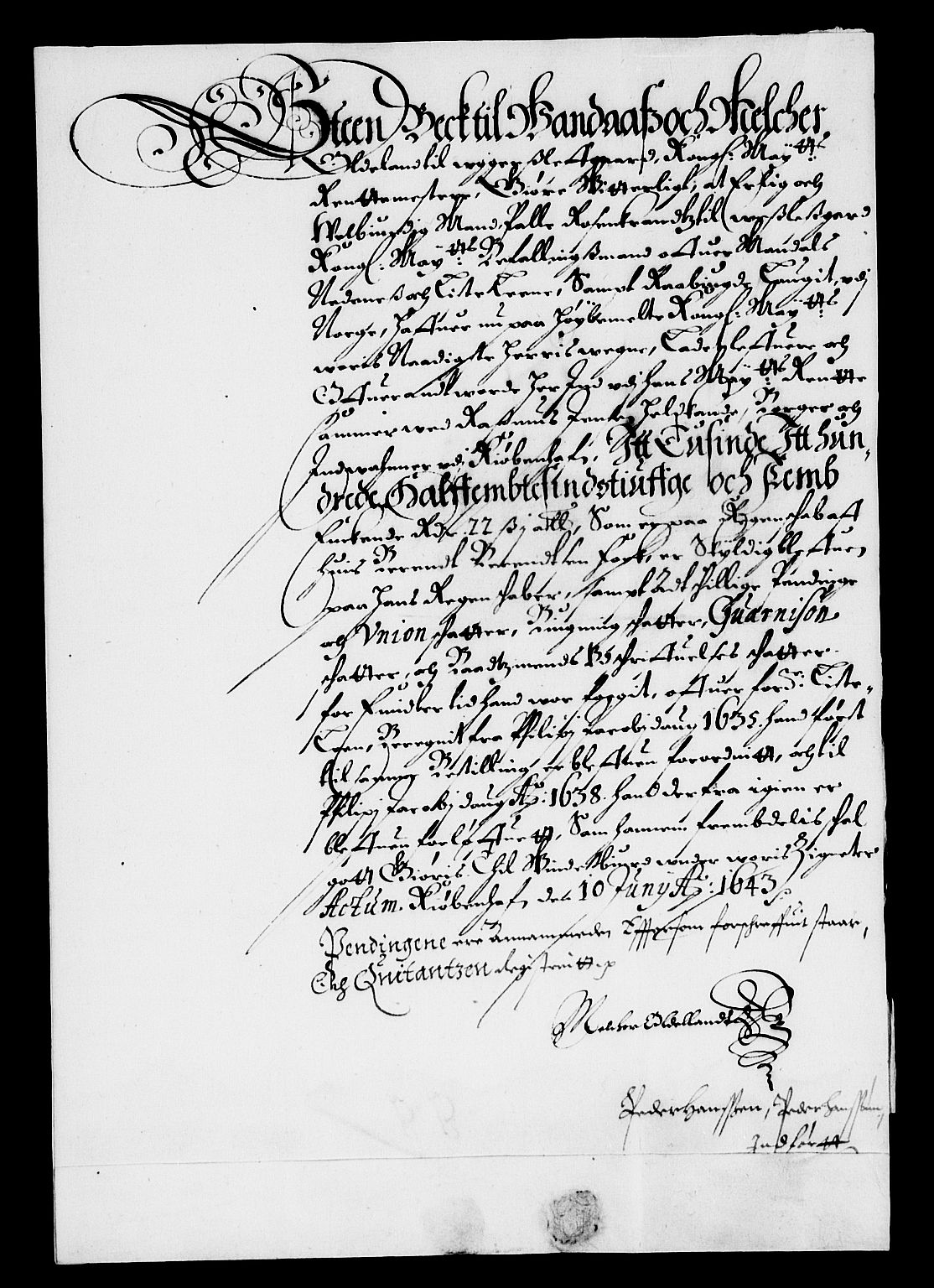 Rentekammeret inntil 1814, Reviderte regnskaper, Lensregnskaper, AV/RA-EA-5023/R/Rb/Rbr/L0014: Lista len, 1641-1644