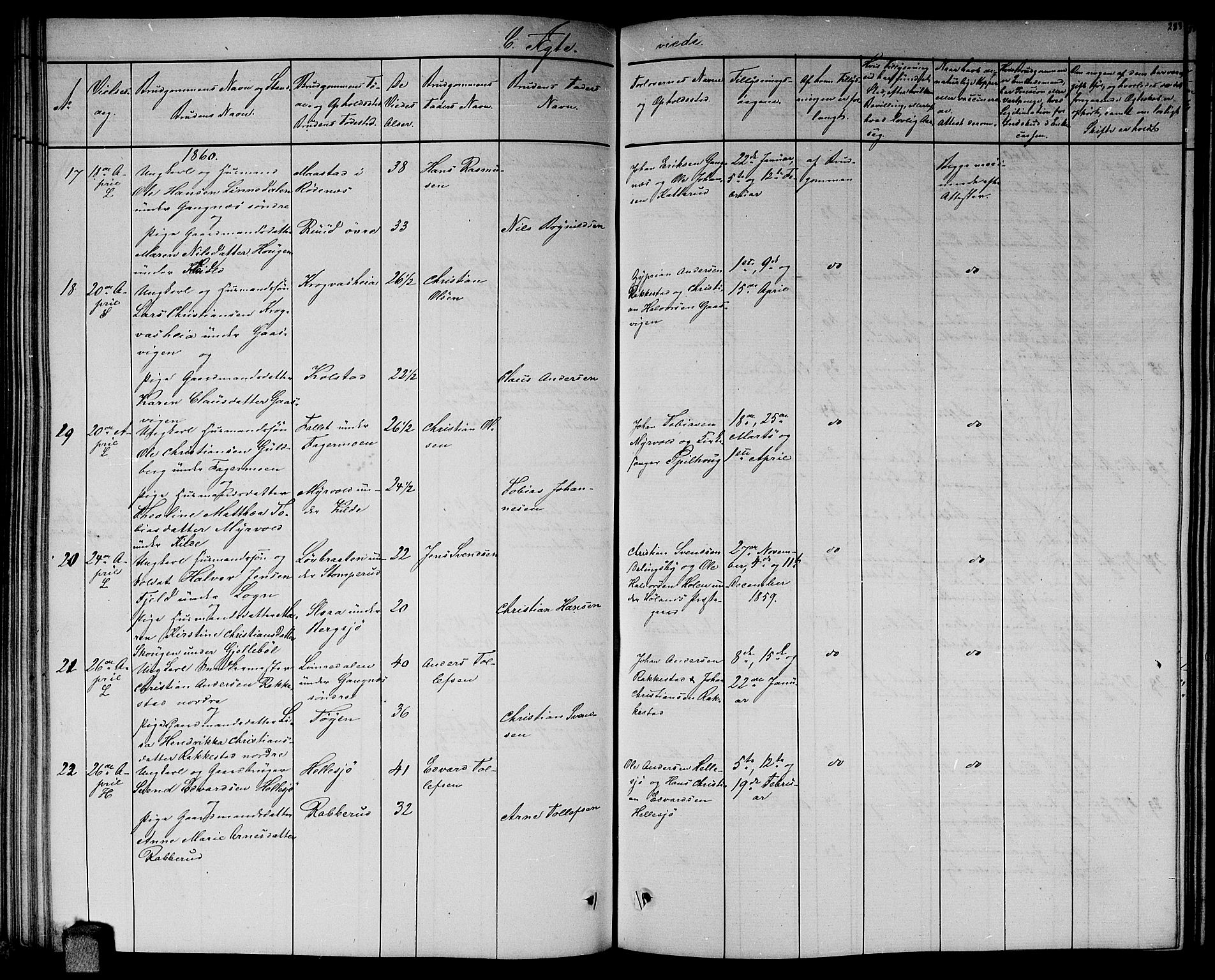 Høland prestekontor Kirkebøker, SAO/A-10346a/G/Ga/L0004: Klokkerbok nr. I 4, 1854-1862, s. 283
