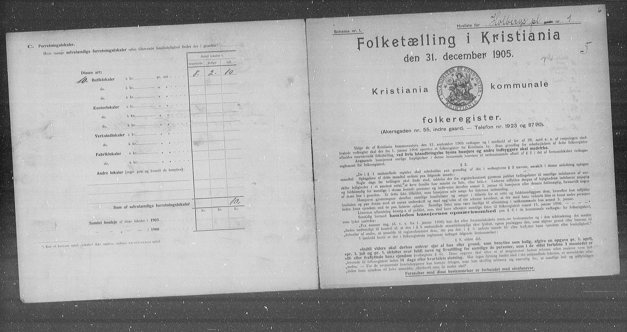 OBA, Kommunal folketelling 31.12.1905 for Kristiania kjøpstad, 1905, s. 21062