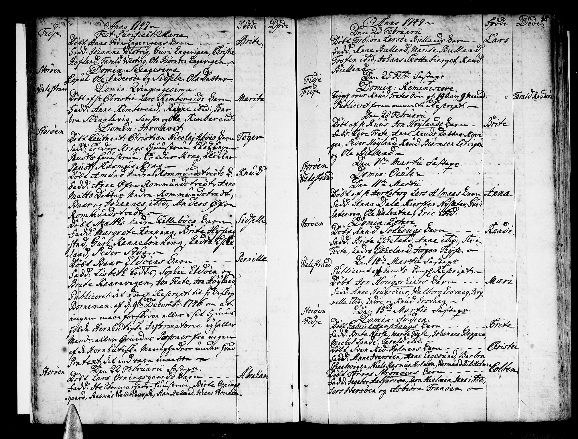 Stord sokneprestembete, SAB/A-78201/H/Haa: Ministerialbok nr. A 2, 1744-1777, s. 18