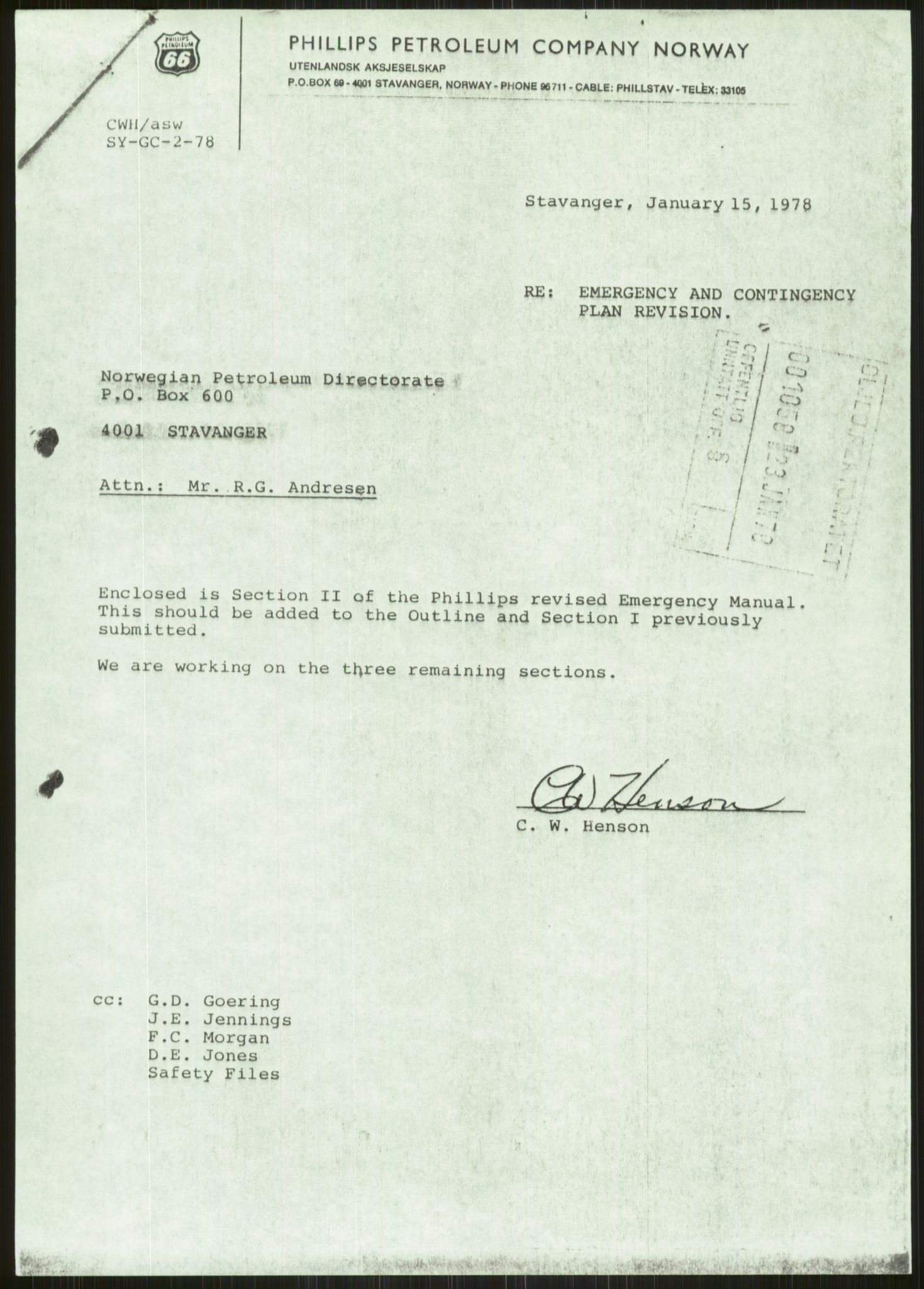 Justisdepartementet, Granskningskommisjonen ved Alexander Kielland-ulykken 27.3.1980, AV/RA-S-1165/D/L0010: E CFEM (E20-E35 av 35)/G Oljedirektoratet (Doku.liste + G1-G3, G6-G8 av 8), 1980-1981, s. 661