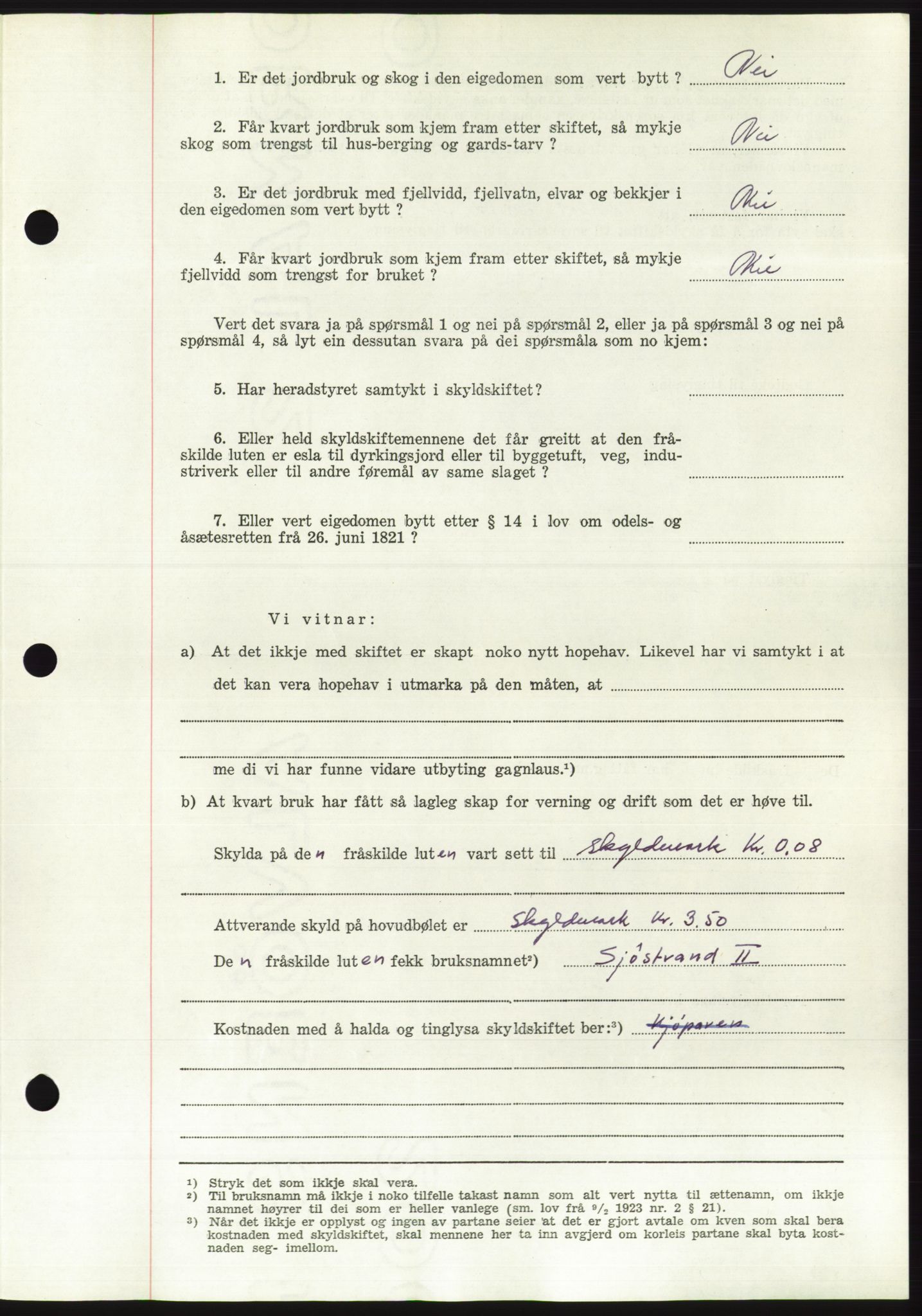 Søre Sunnmøre sorenskriveri, AV/SAT-A-4122/1/2/2C/L0090: Pantebok nr. 16A, 1951-1951, Dagboknr: 1854/1951