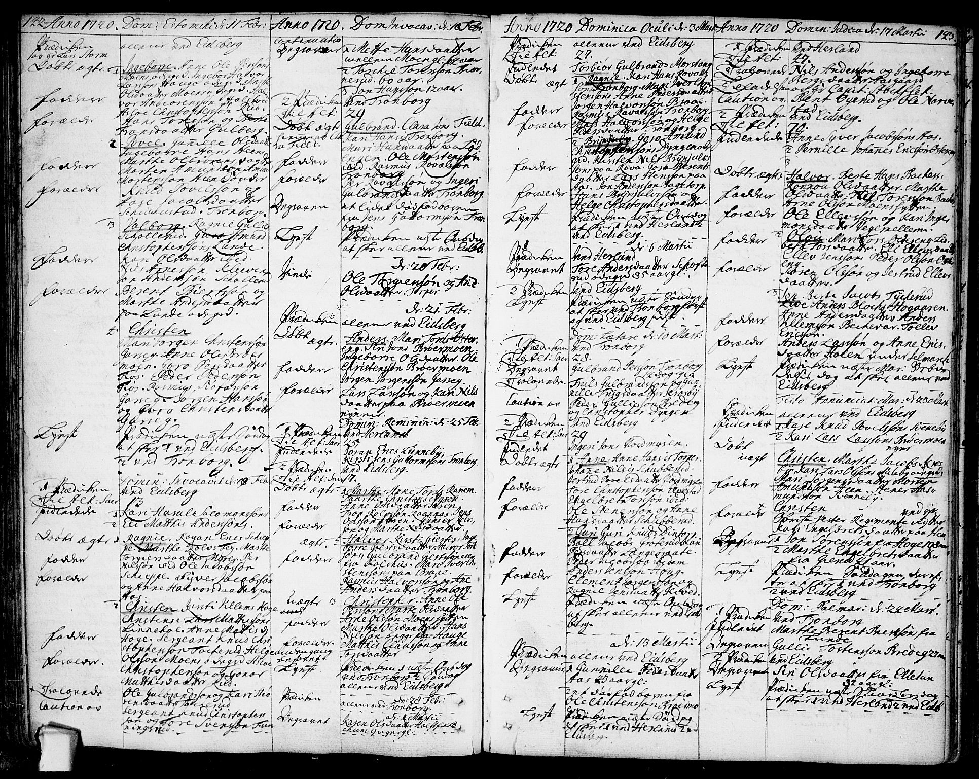 Eidsberg prestekontor Kirkebøker, AV/SAO-A-10905/F/Fa/L0001: Ministerialbok nr. I 1, 1710-1730, s. 142-143