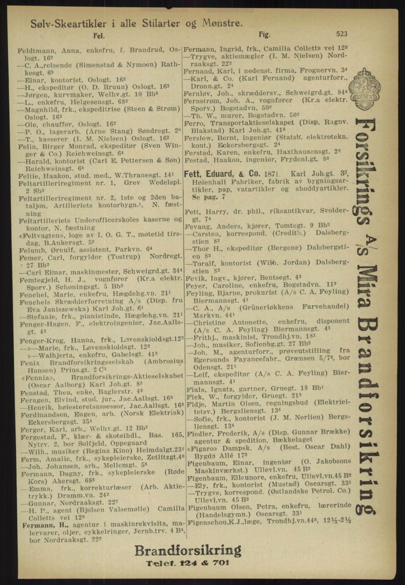 Kristiania/Oslo adressebok, PUBL/-, 1918, s. 548