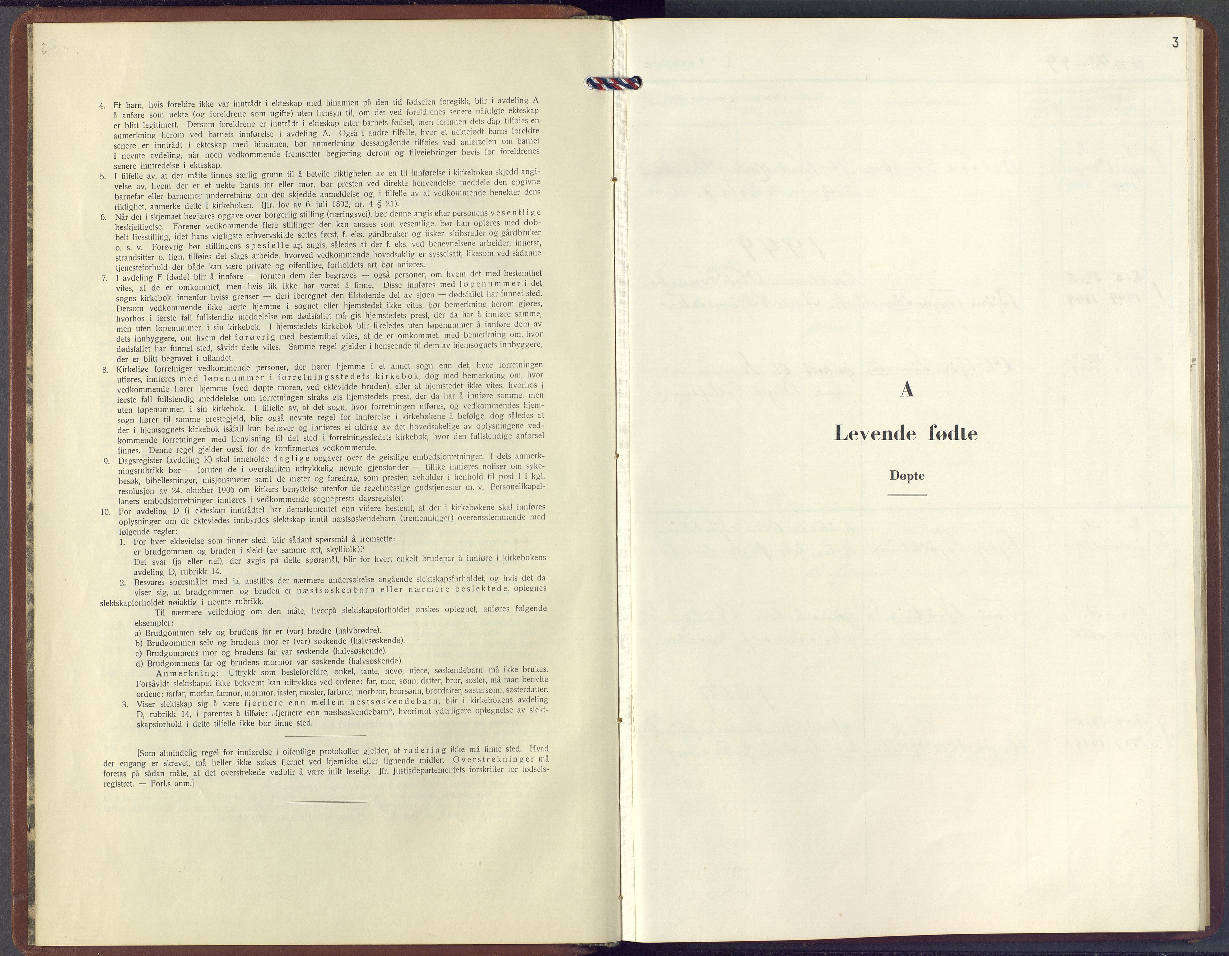 Hol kirkebøker, SAKO/A-227/F/Fb/L0001: Ministerialbok nr. II 1, 1948-1978, s. 3