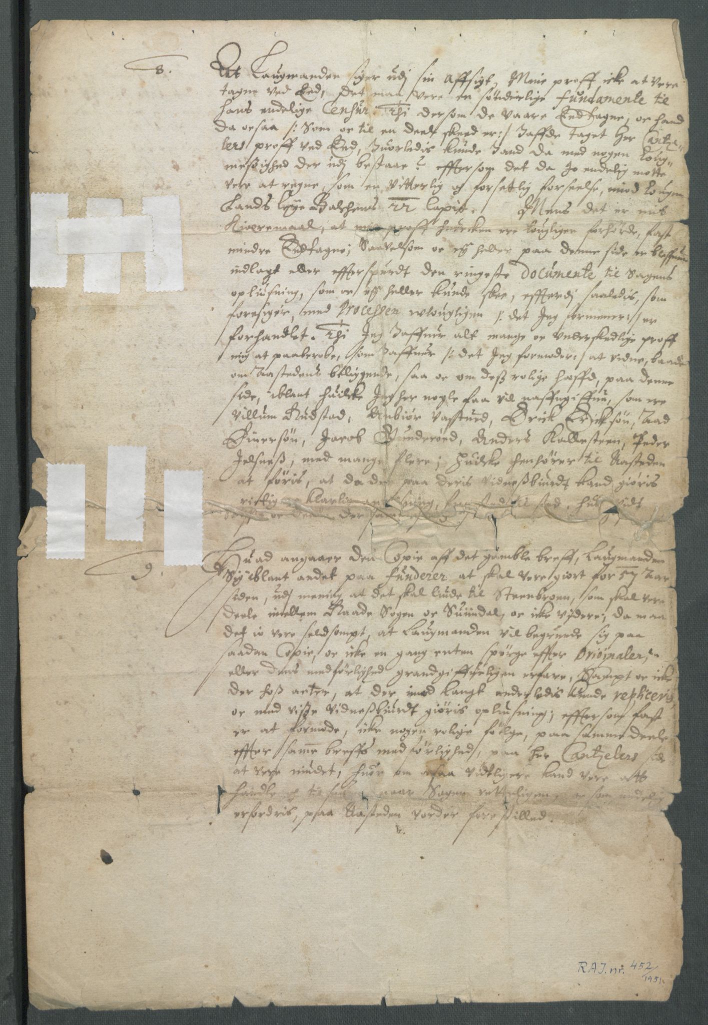 Riksarkivets diplomsamling, AV/RA-EA-5965/F02/L0166: Dokumenter, 1654-1656, s. 306