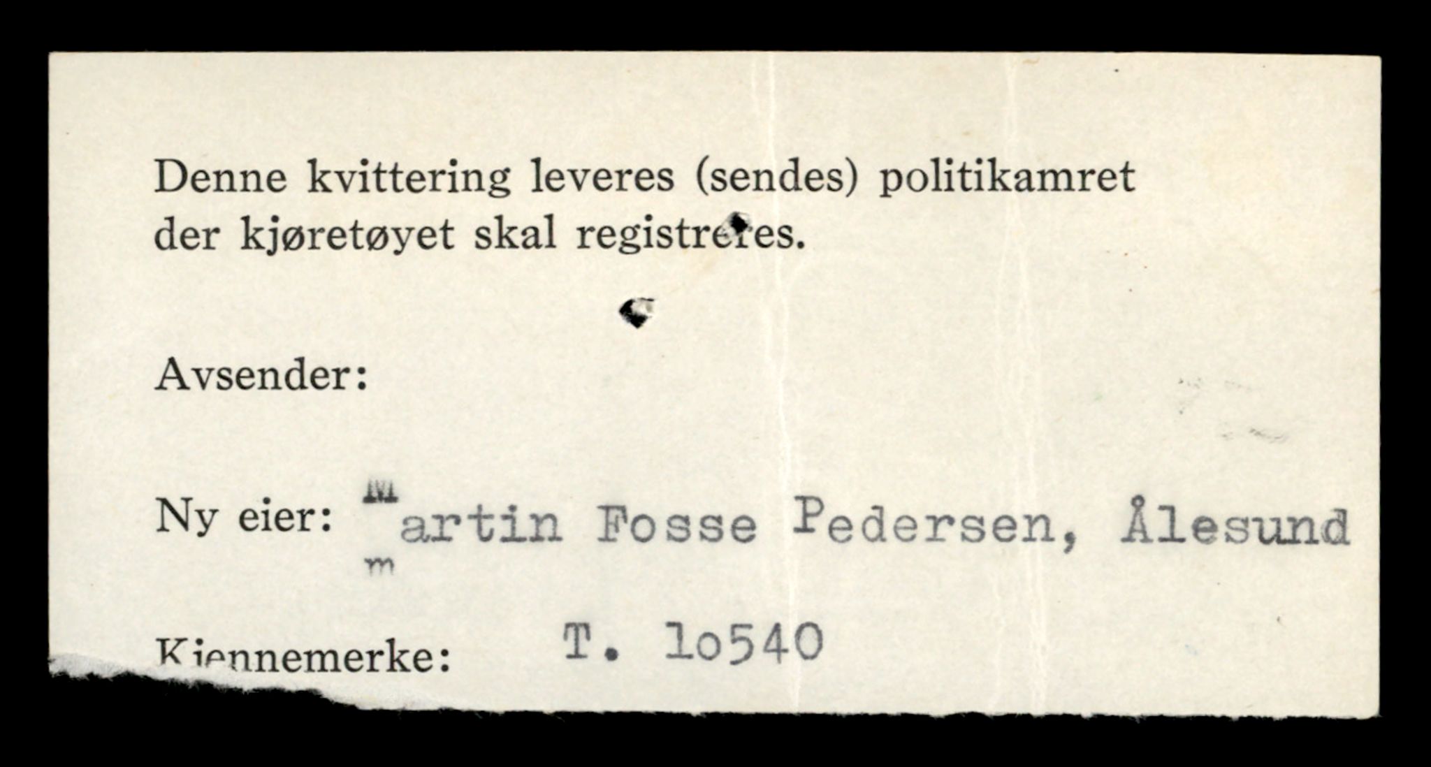 Møre og Romsdal vegkontor - Ålesund trafikkstasjon, AV/SAT-A-4099/F/Fe/L0021: Registreringskort for kjøretøy T 10471 - T 10583, 1927-1998, s. 1916