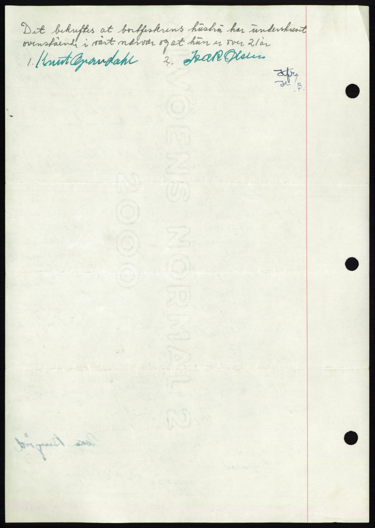 Namdal sorenskriveri, AV/SAT-A-4133/1/2/2C: Pantebok nr. -, 1949-1949, Dagboknr: 1798/1949