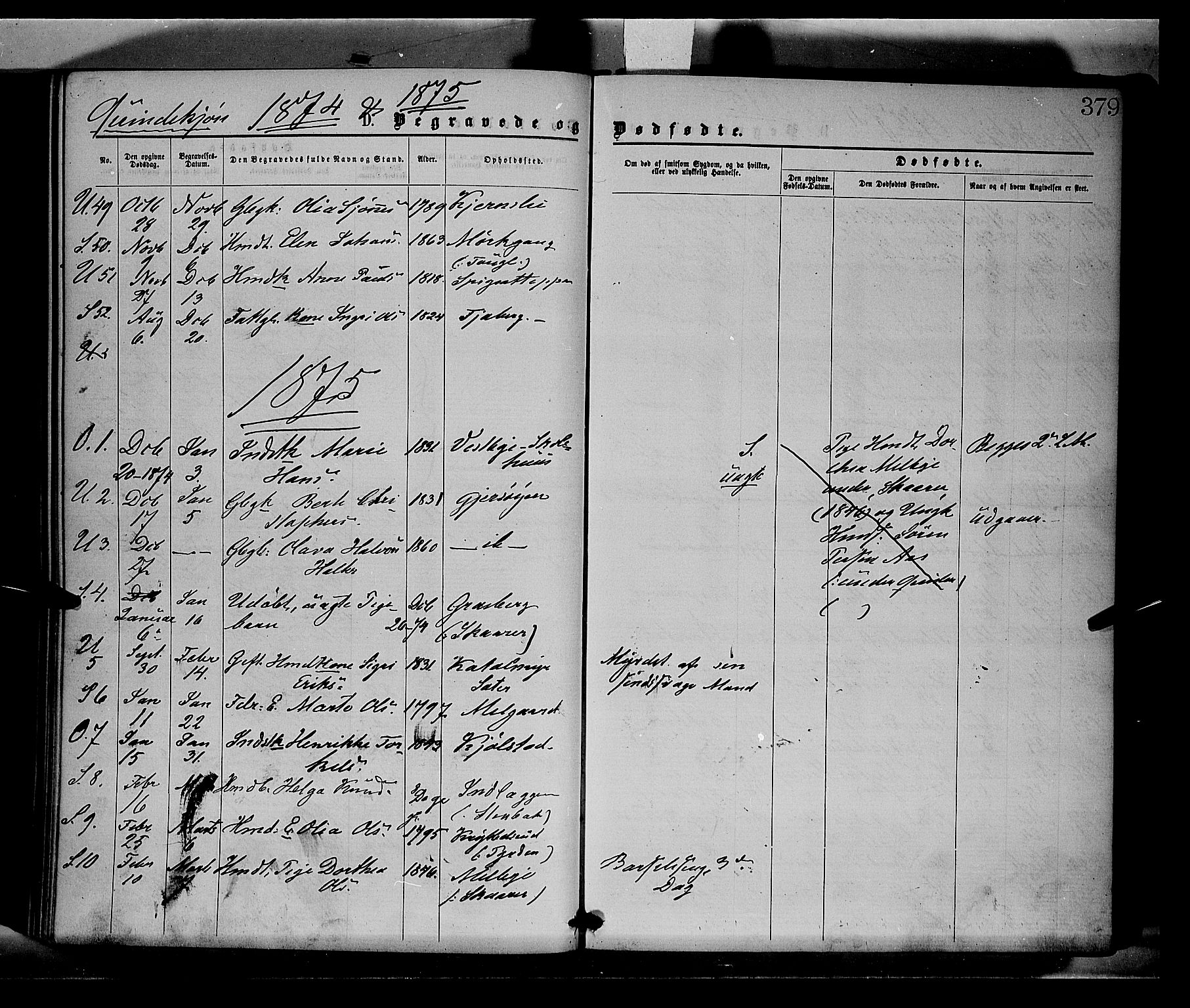 Sør-Odal prestekontor, AV/SAH-PREST-030/H/Ha/Haa/L0004: Ministerialbok nr. 4, 1870-1875, s. 379