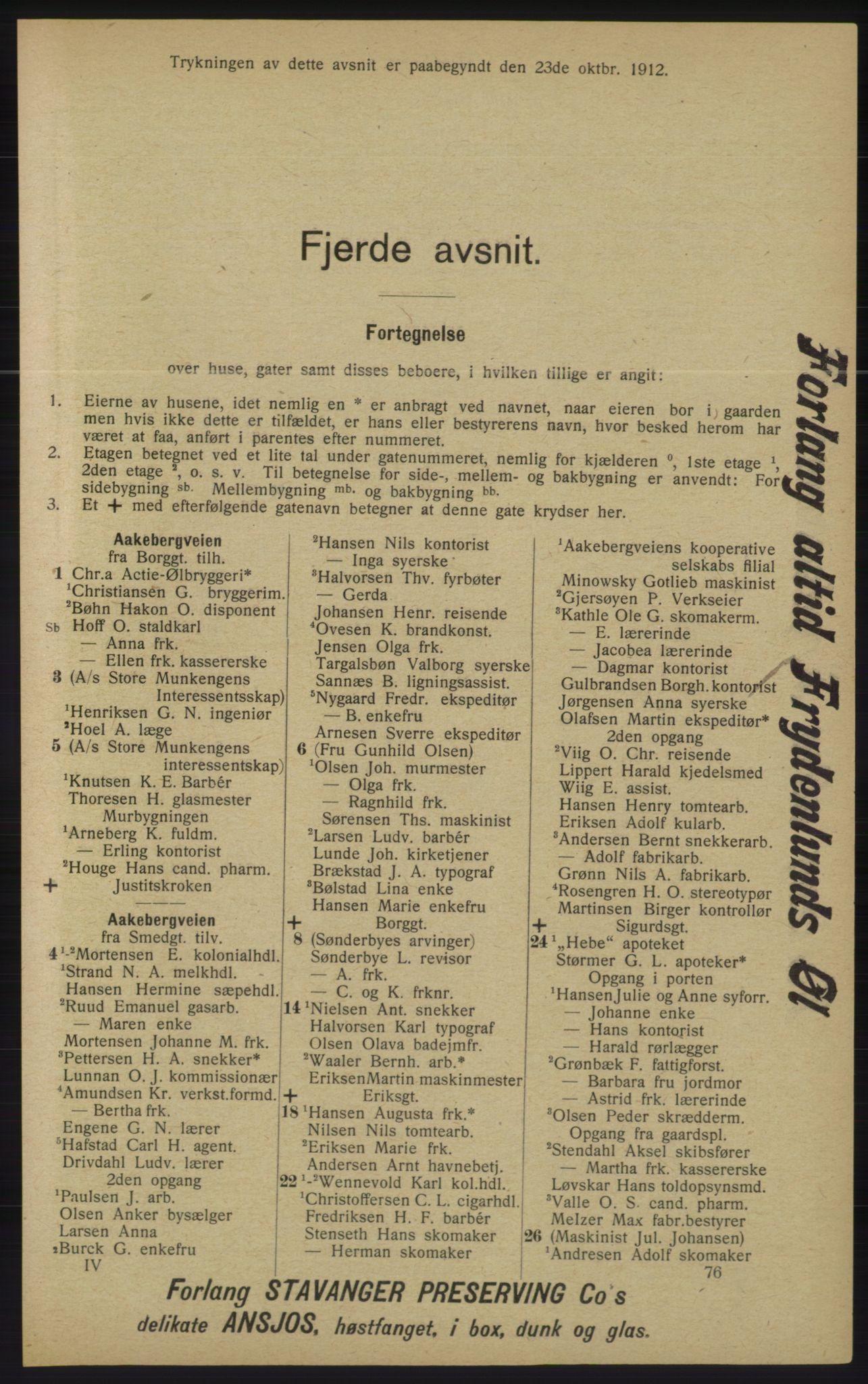 Kristiania/Oslo adressebok, PUBL/-, 1913, s. 1155