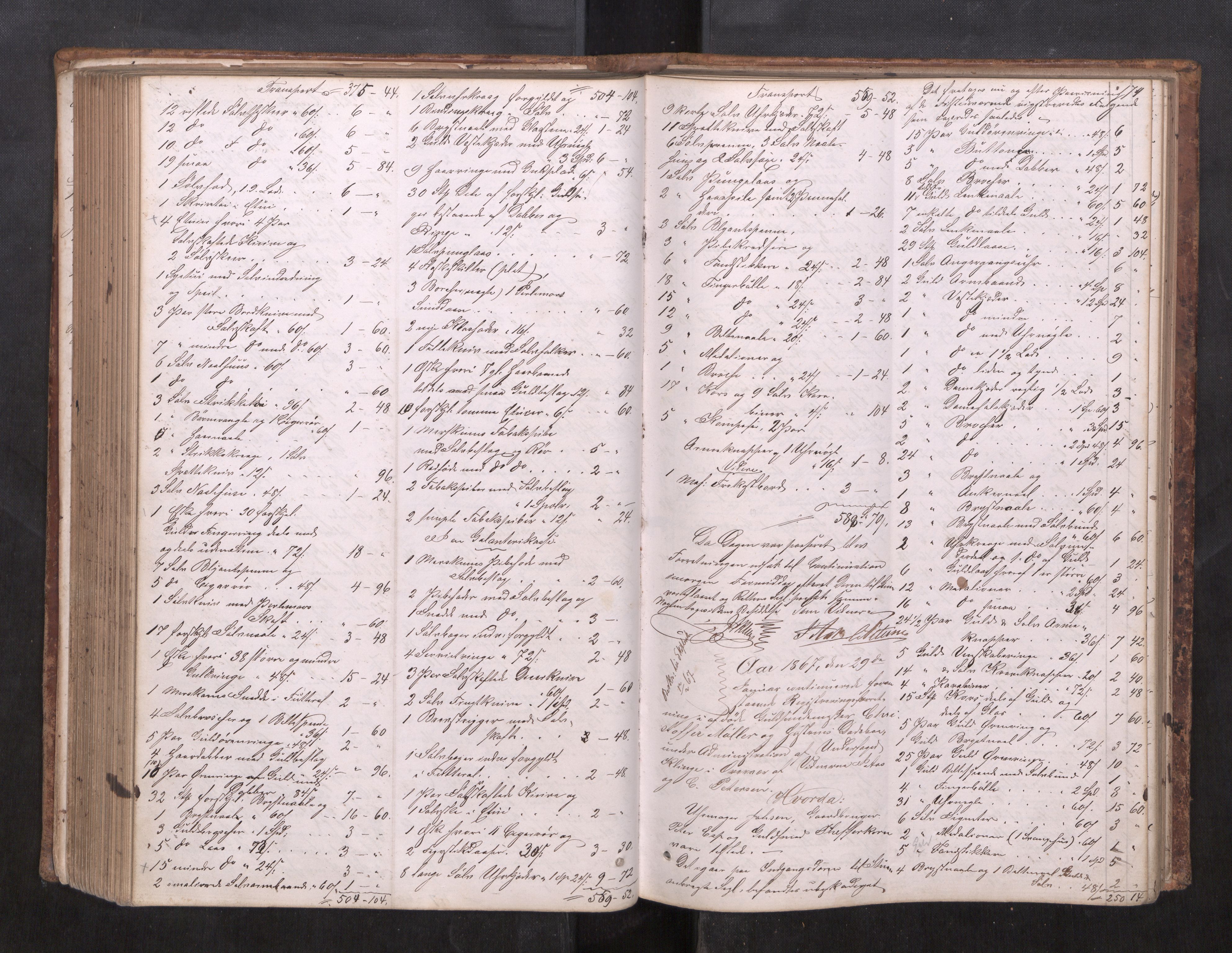 Trondheim byfogd, AV/SAT-A-0003/1/3/3C/L0004: Skifteregistreringsprotokoll - 18/3-25/2. (u/ register), 1864-1869, s. 174