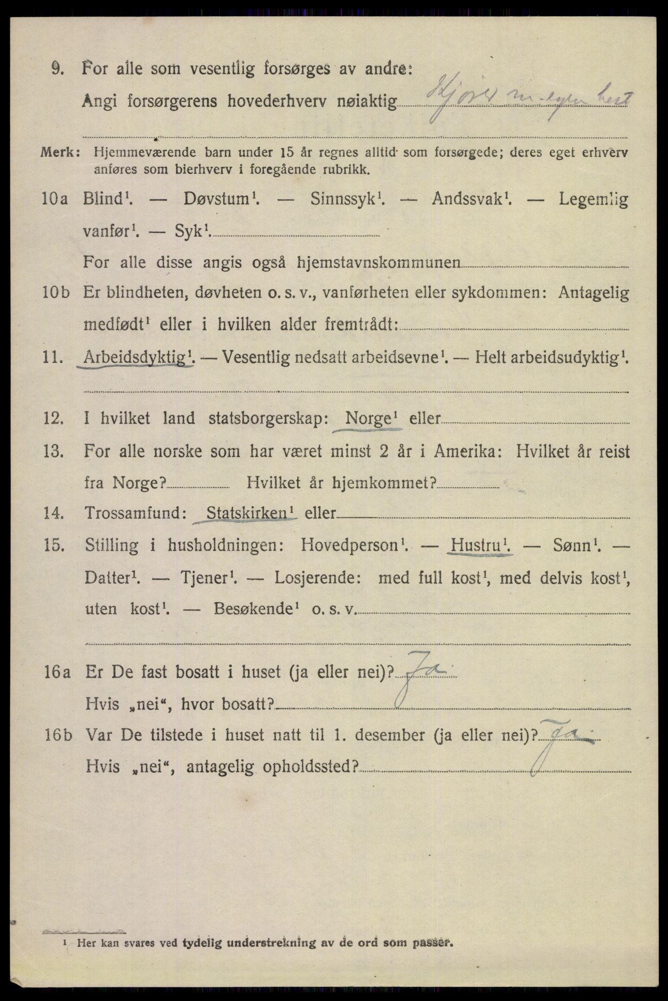 SAKO, Folketelling 1920 for 0812 Gjerpen herred, 1920, s. 3095
