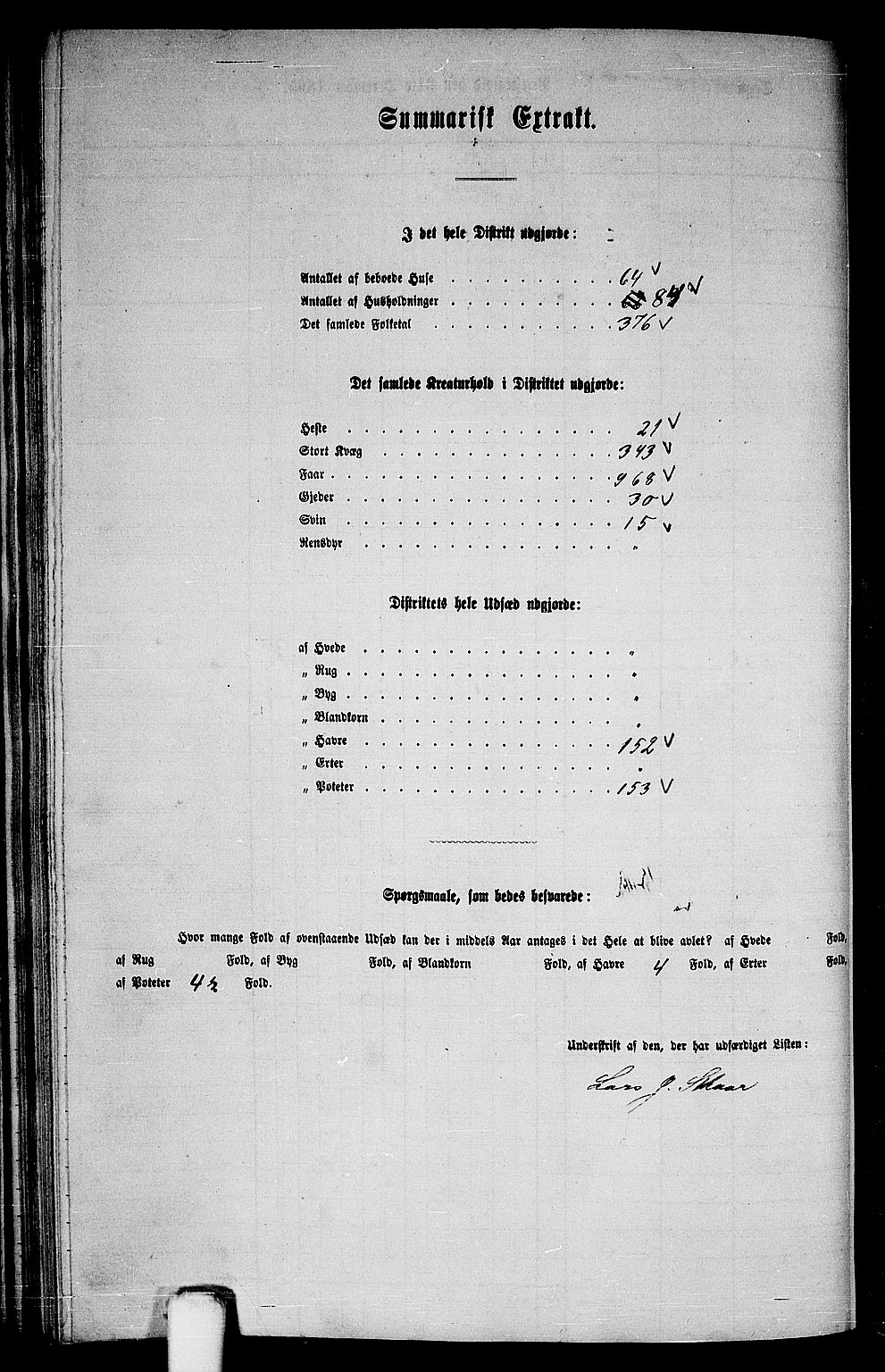 RA, Folketelling 1865 for 1263P Lindås prestegjeld, 1865, s. 190