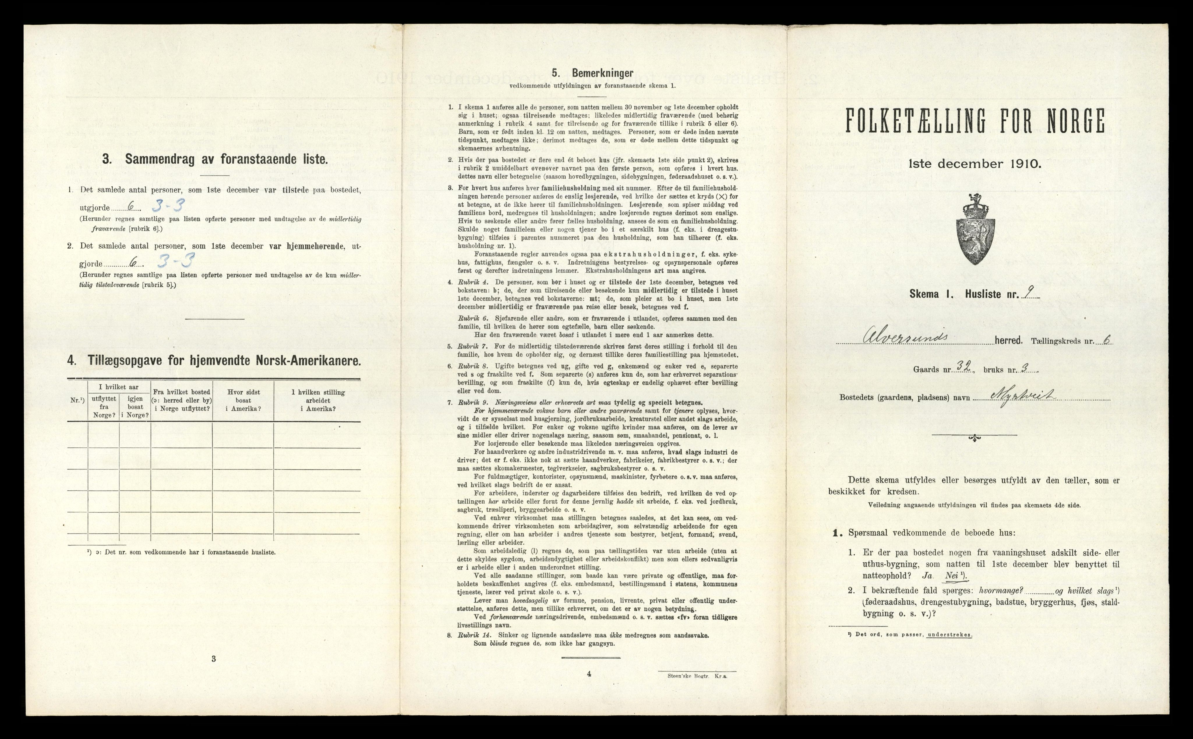 RA, Folketelling 1910 for 1257 Alversund herred, 1910, s. 520