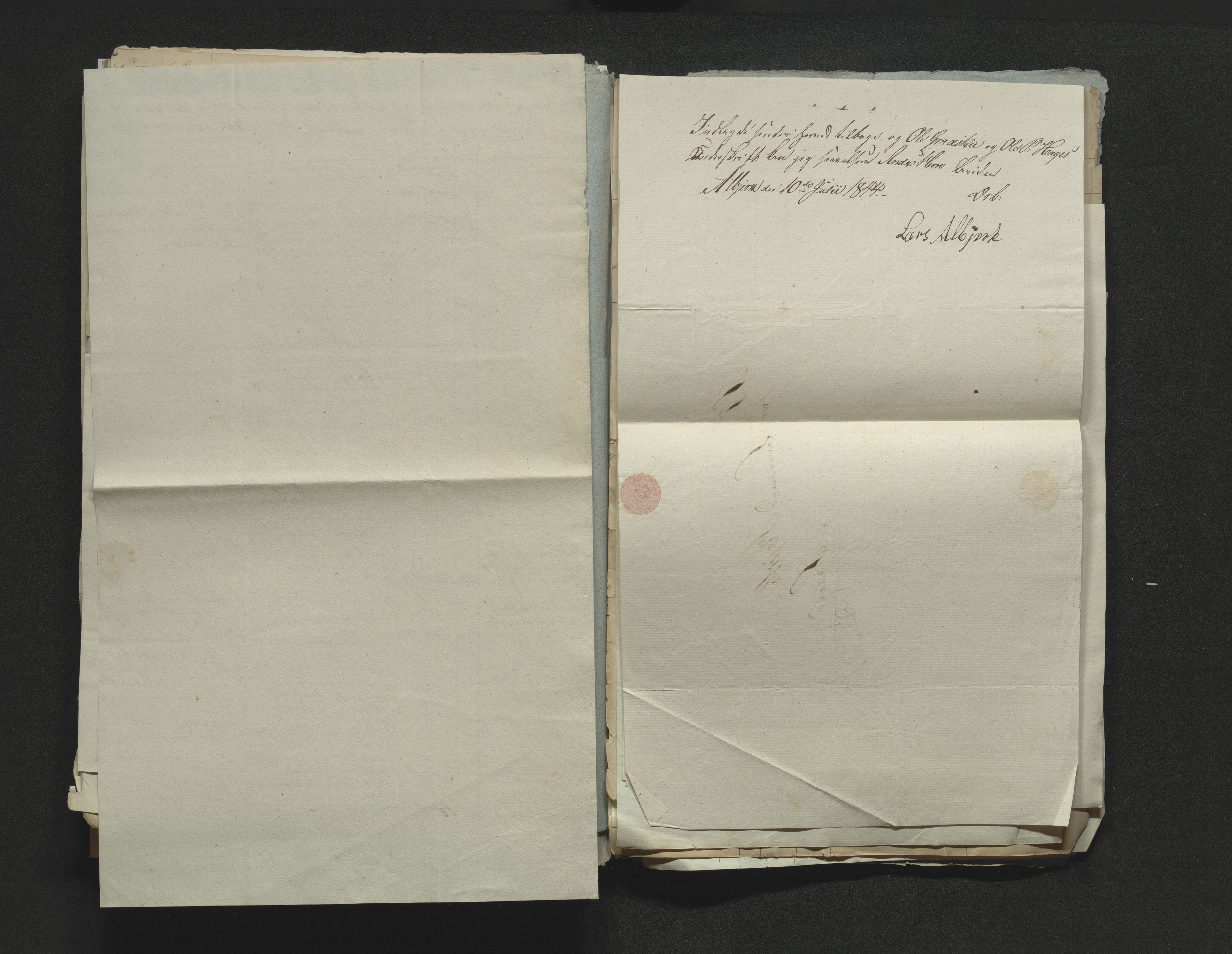 Eiker, Modum og Sigdal sorenskriveri, AV/SAKO-A-123/H/Ha/Hab/L0006: Dødsfallsmeldinger, 1841-1845