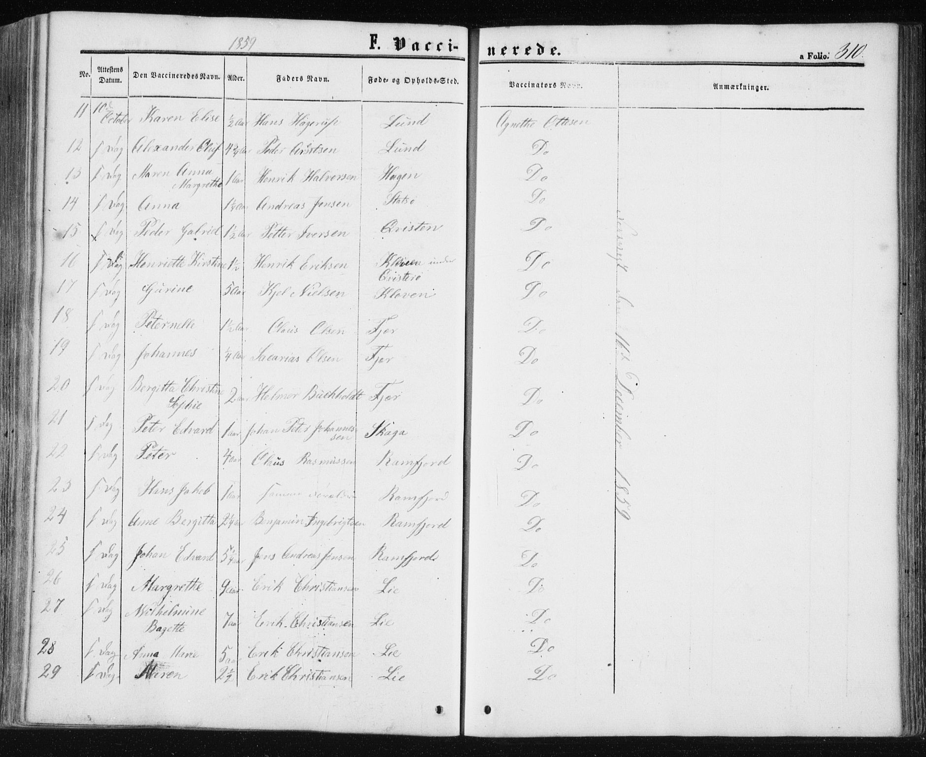 Ministerialprotokoller, klokkerbøker og fødselsregistre - Nord-Trøndelag, AV/SAT-A-1458/780/L0641: Ministerialbok nr. 780A06, 1857-1874, s. 310