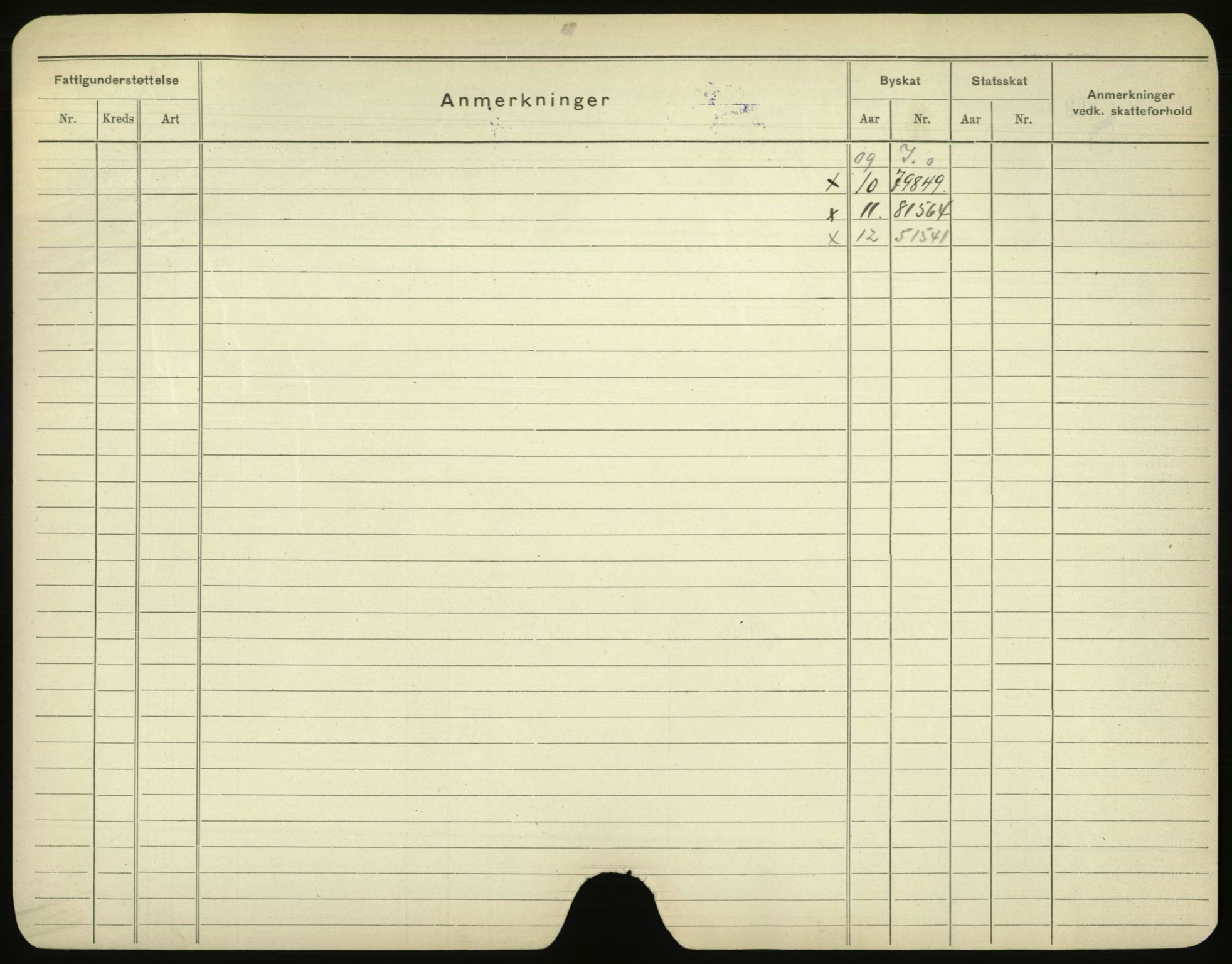 Oslo folkeregister, Registerkort, SAO/A-11715/F/Fa/Fac/L0001: Menn, 1906-1914, s. 500b