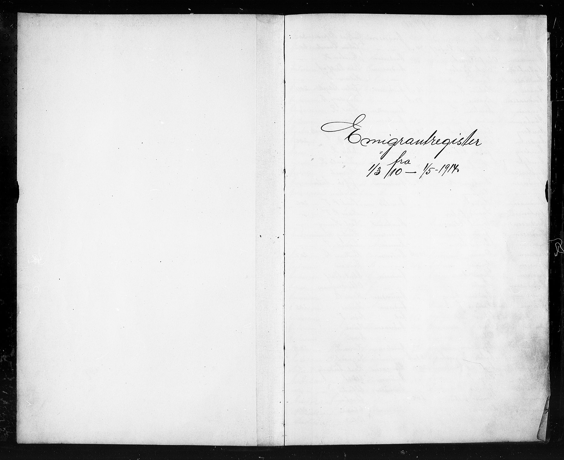 Oslo politidistrikt, AV/SAO-A-10085/E/Ee/Eefa/L0011: Register til emigrantprotokollene, 1910-1914