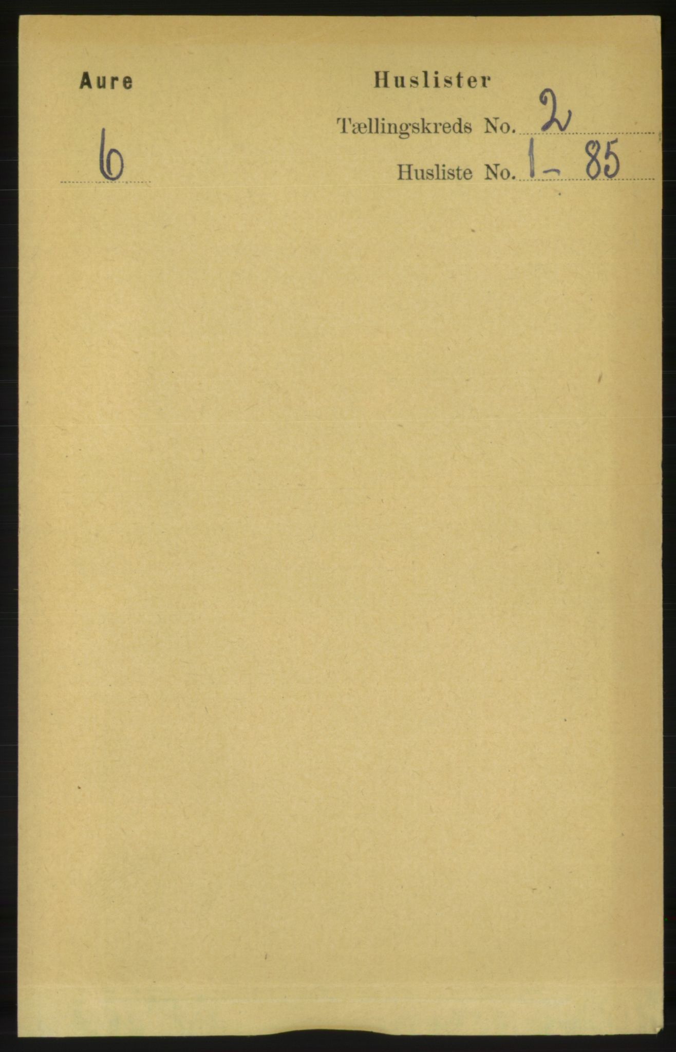 RA, Folketelling 1891 for 1569 Aure herred, 1891, s. 778