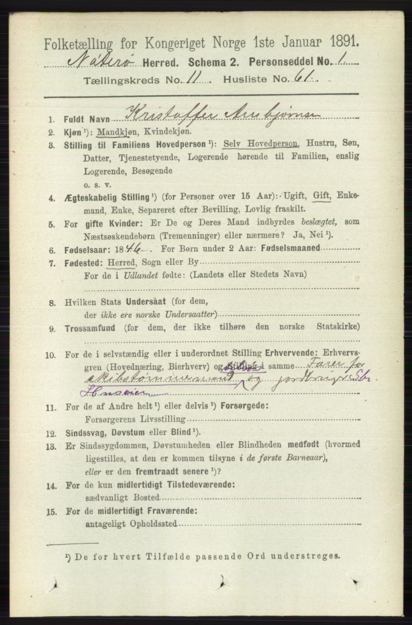 RA, Folketelling 1891 for 0722 Nøtterøy herred, 1891, s. 6186