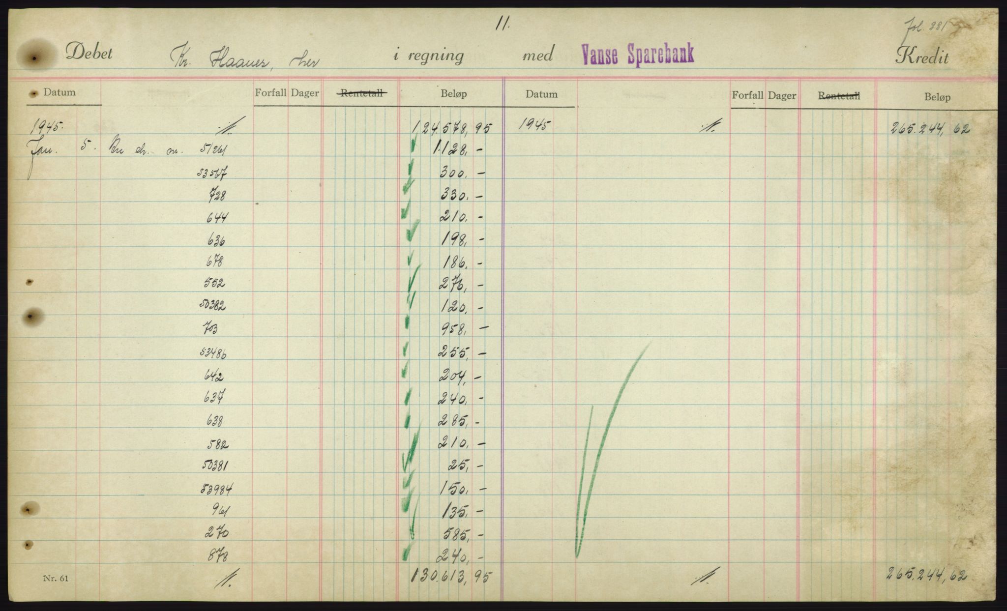 Forsvarsdepartementet, 10. kontor / Oppgjørskontoret, AV/RA-RAFA-1225/D/Db/L0180: Lista oppgjørskontor, 1942-1952, s. 2007