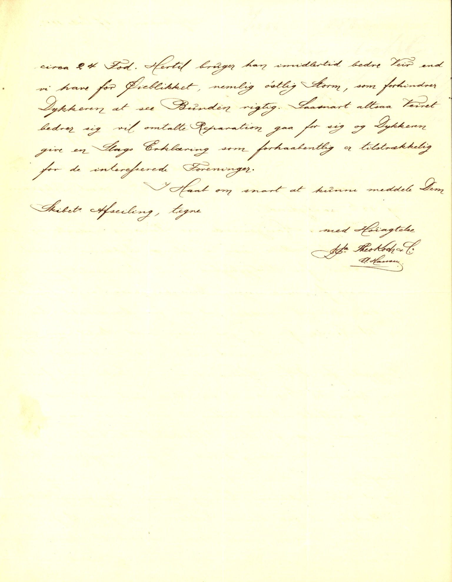 Pa 63 - Østlandske skibsassuranceforening, VEMU/A-1079/G/Ga/L0015/0004: Havaridokumenter / Minerva, Kong Carl, John Bertram, Eliezer, 1882, s. 45