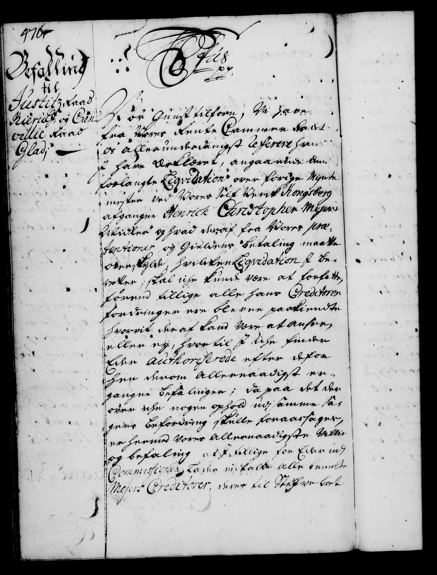 Rentekammeret, Kammerkanselliet, RA/EA-3111/G/Gg/Gga/L0003: Norsk ekspedisjonsprotokoll med register (merket RK 53.3), 1727-1734, s. 470