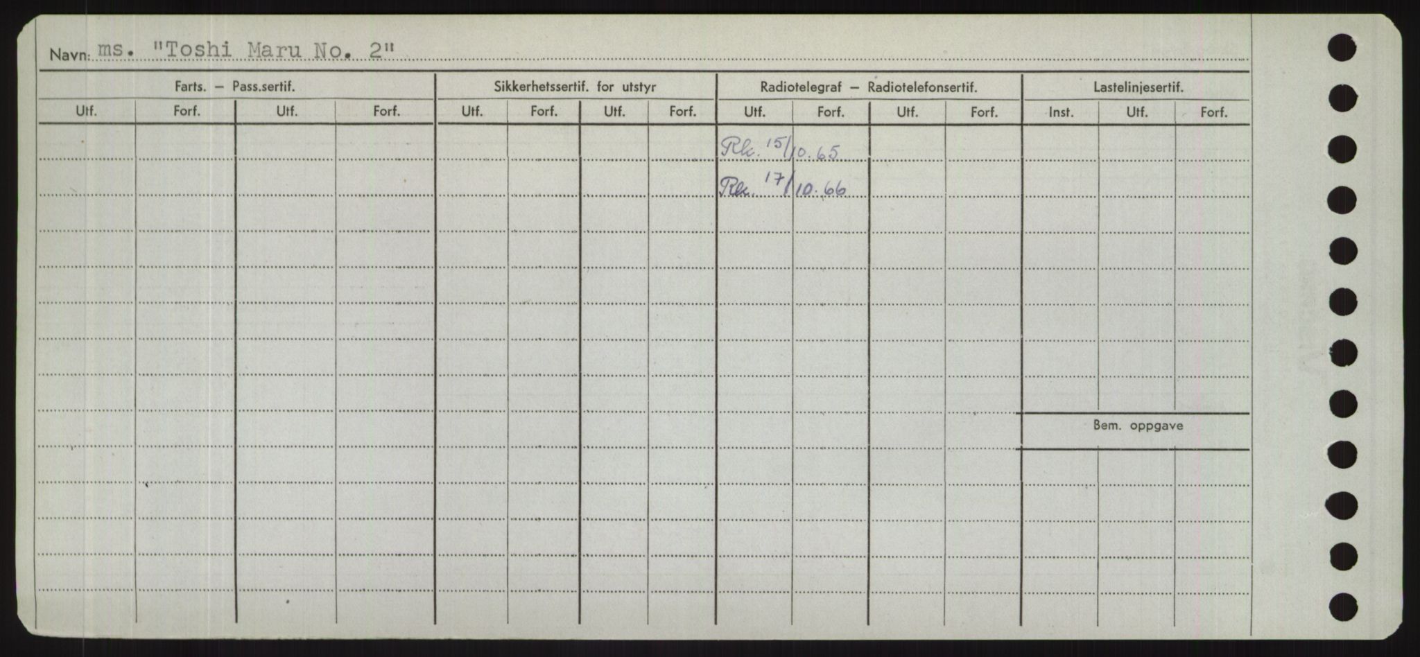 Sjøfartsdirektoratet med forløpere, Skipsmålingen, RA/S-1627/H/Hd/L0039: Fartøy, Ti-Tø, s. 420