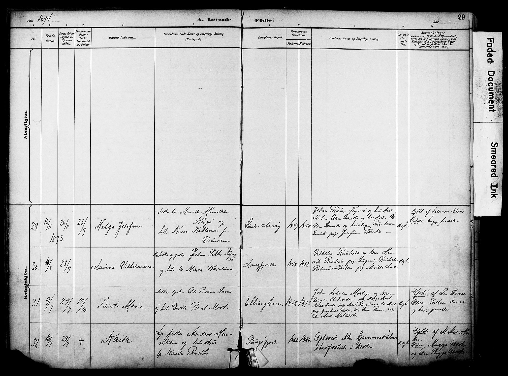 Sør-Varanger sokneprestkontor, SATØ/S-1331/H/Ha/L0004kirke: Ministerialbok nr. 4, 1891-1908, s. 29