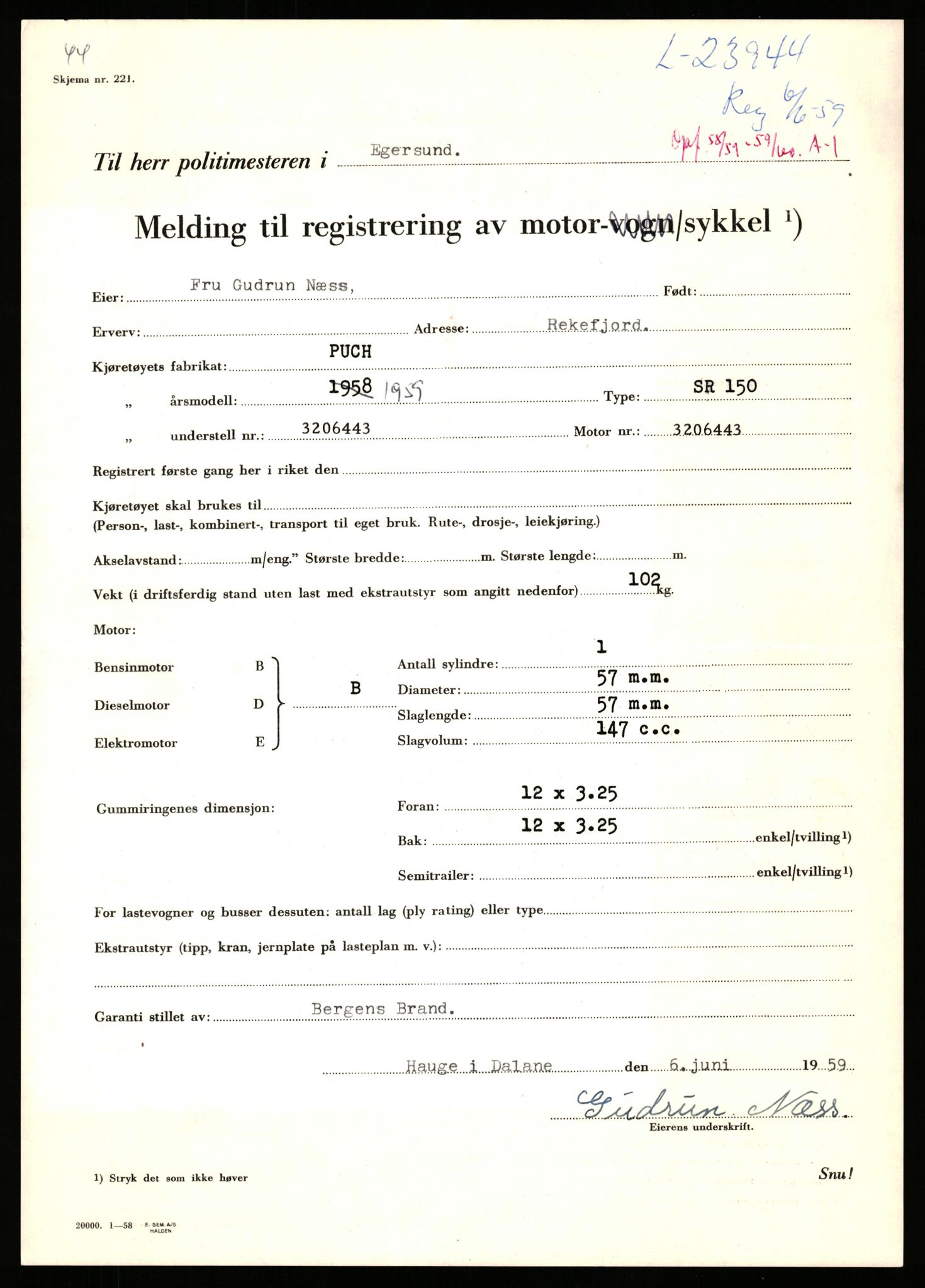 Stavanger trafikkstasjon, AV/SAST-A-101942/0/F/L0040: L-22800 - L-23999, 1930-1971, s. 2121