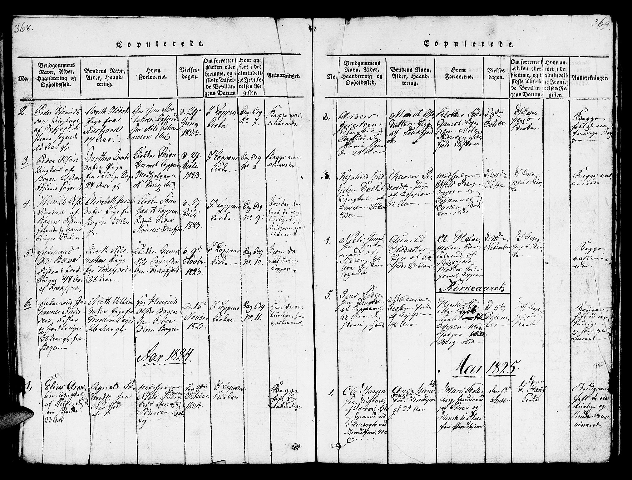 Loppa sokneprestkontor, AV/SATØ-S-1339/H/Hb/L0001klokker: Klokkerbok nr. 1, 1820-1849, s. 368-369